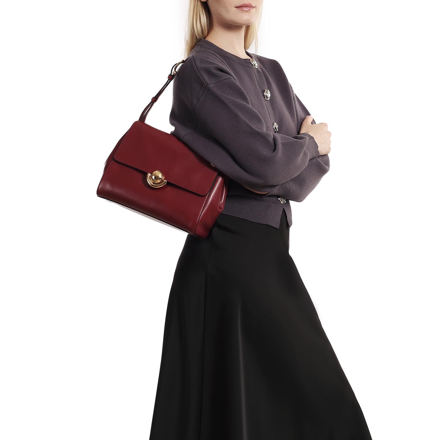 Кожаная сумка Furla Domus