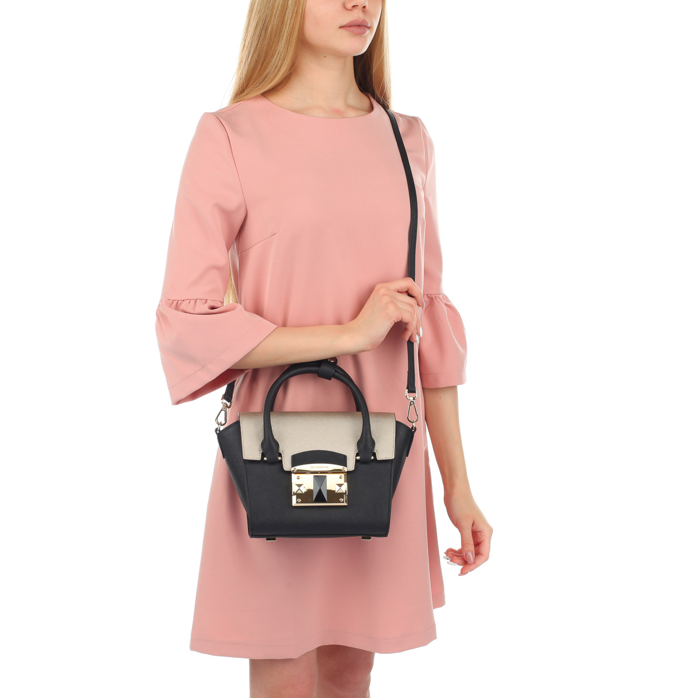 Женская сумочка из сафьяна с откидным клапаном Cromia It saffiano