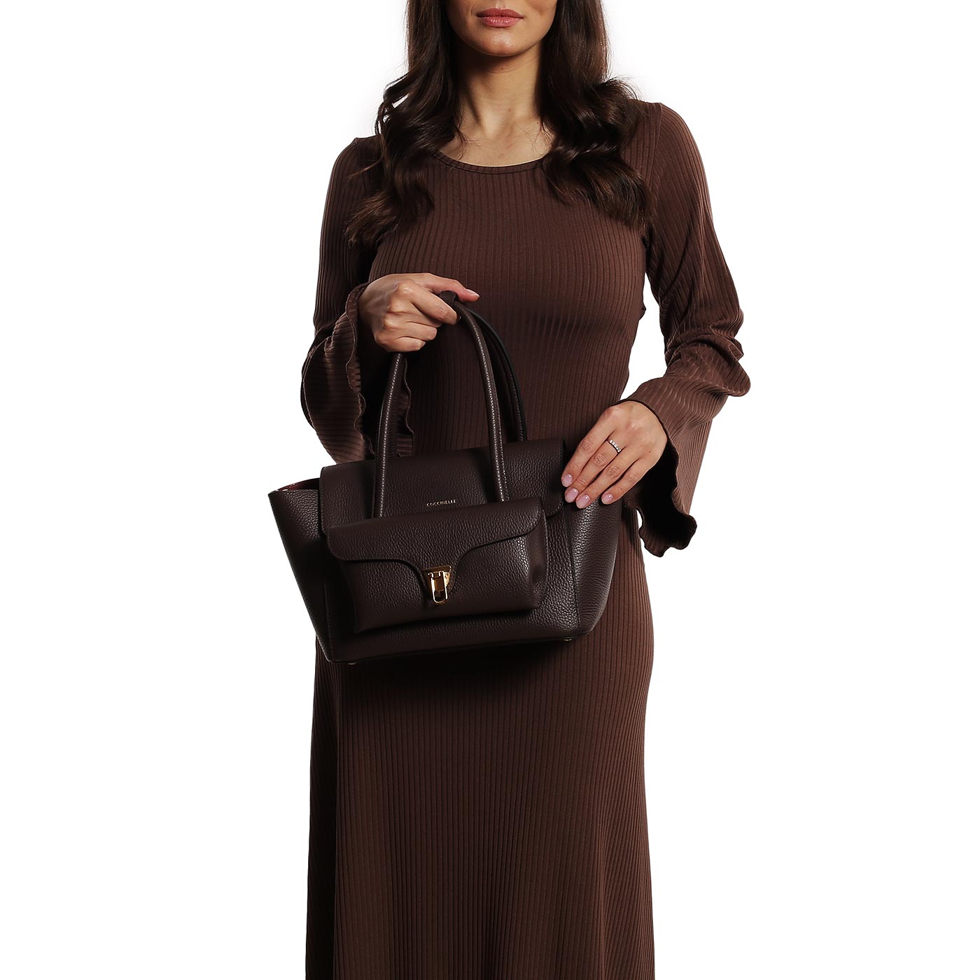 Кожаная сумка Coccinelle Double Beat