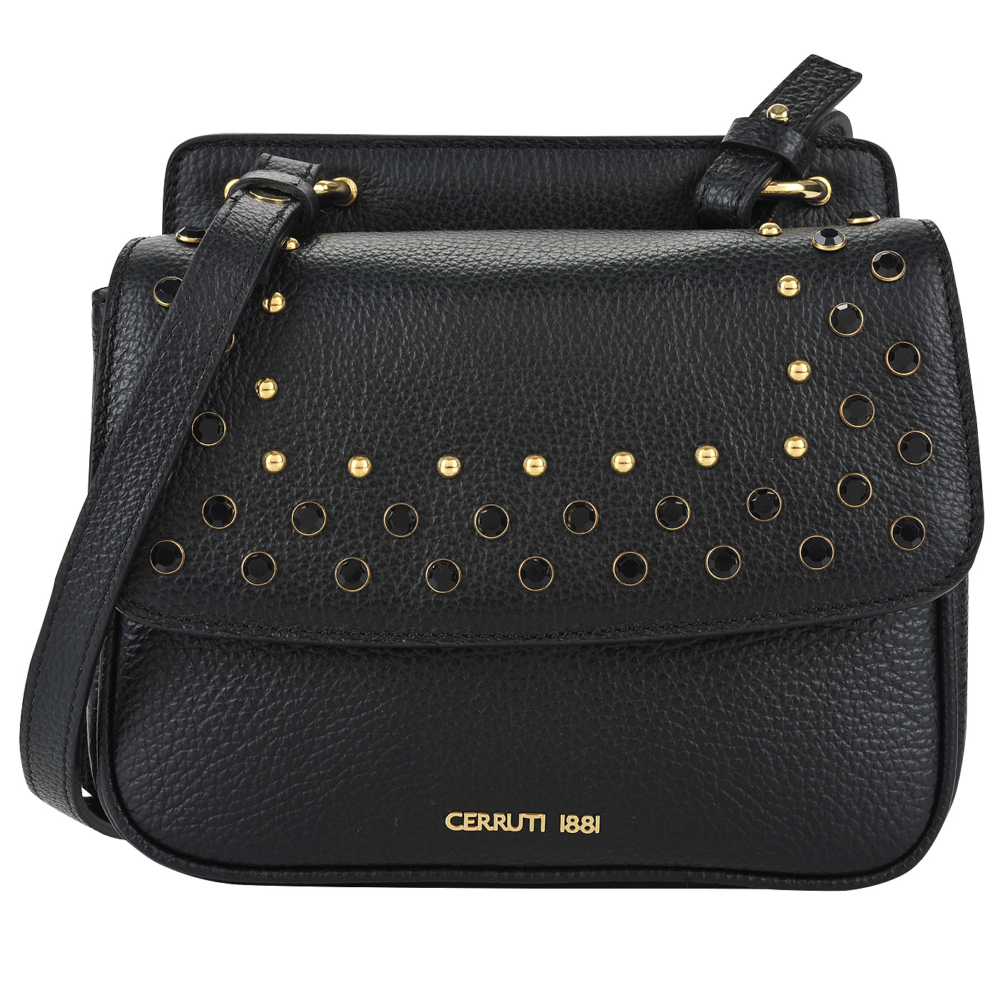 Cerruti 1881 Женская сумочка из черной натуральной кожи
