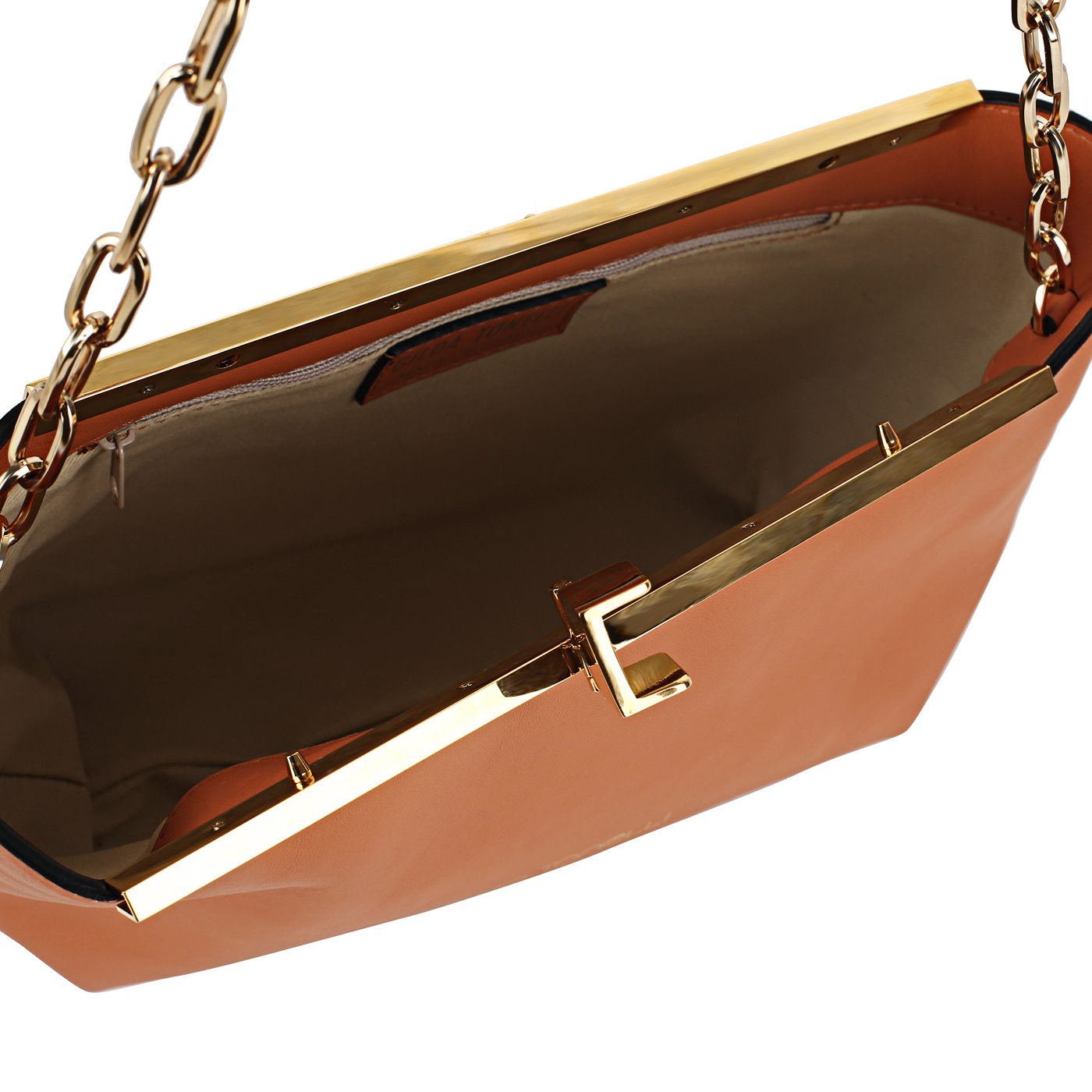 Кожаная сумка с цепочкой Gilda Tonelli Vitello