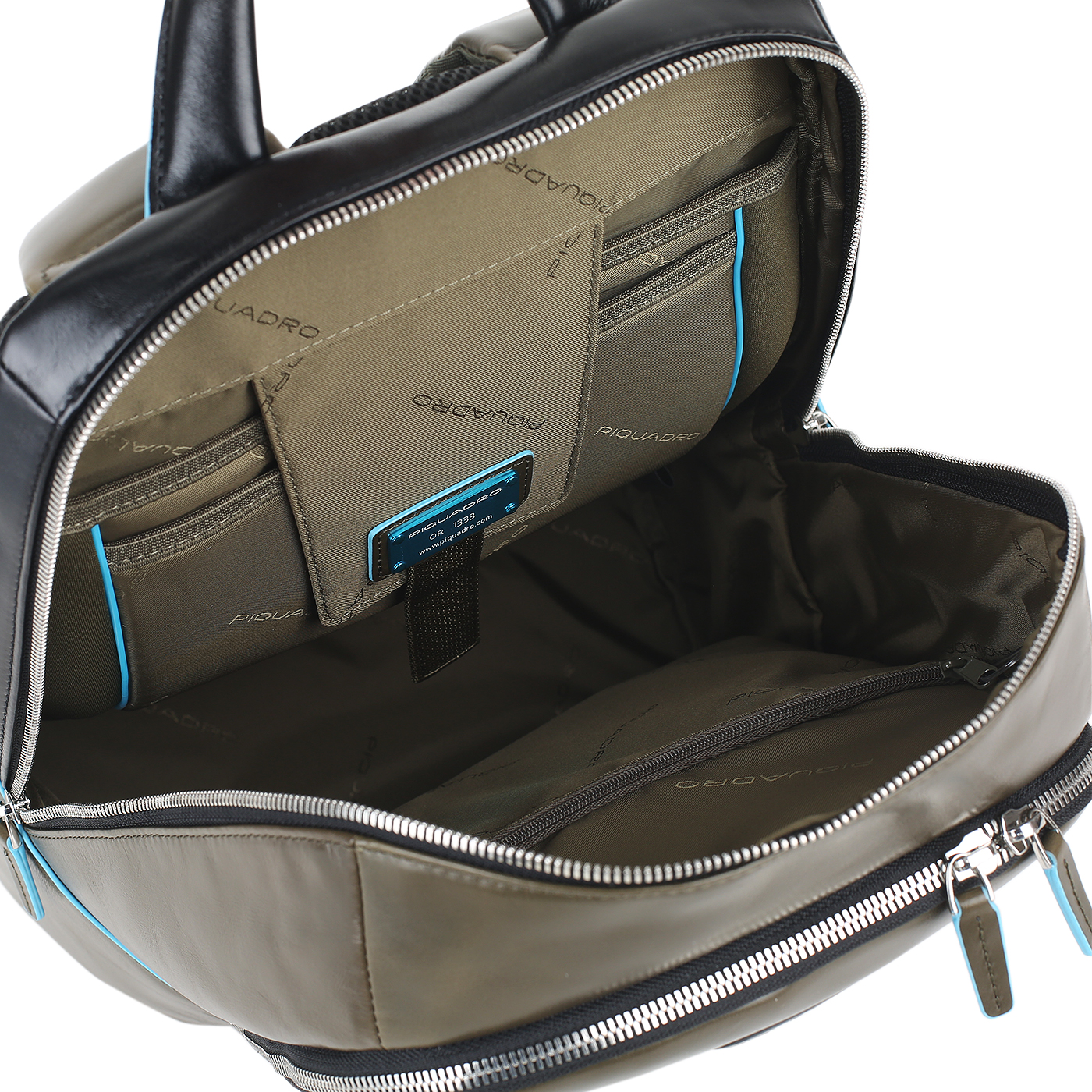 Кожаный рюкзак Piquadro Blue square