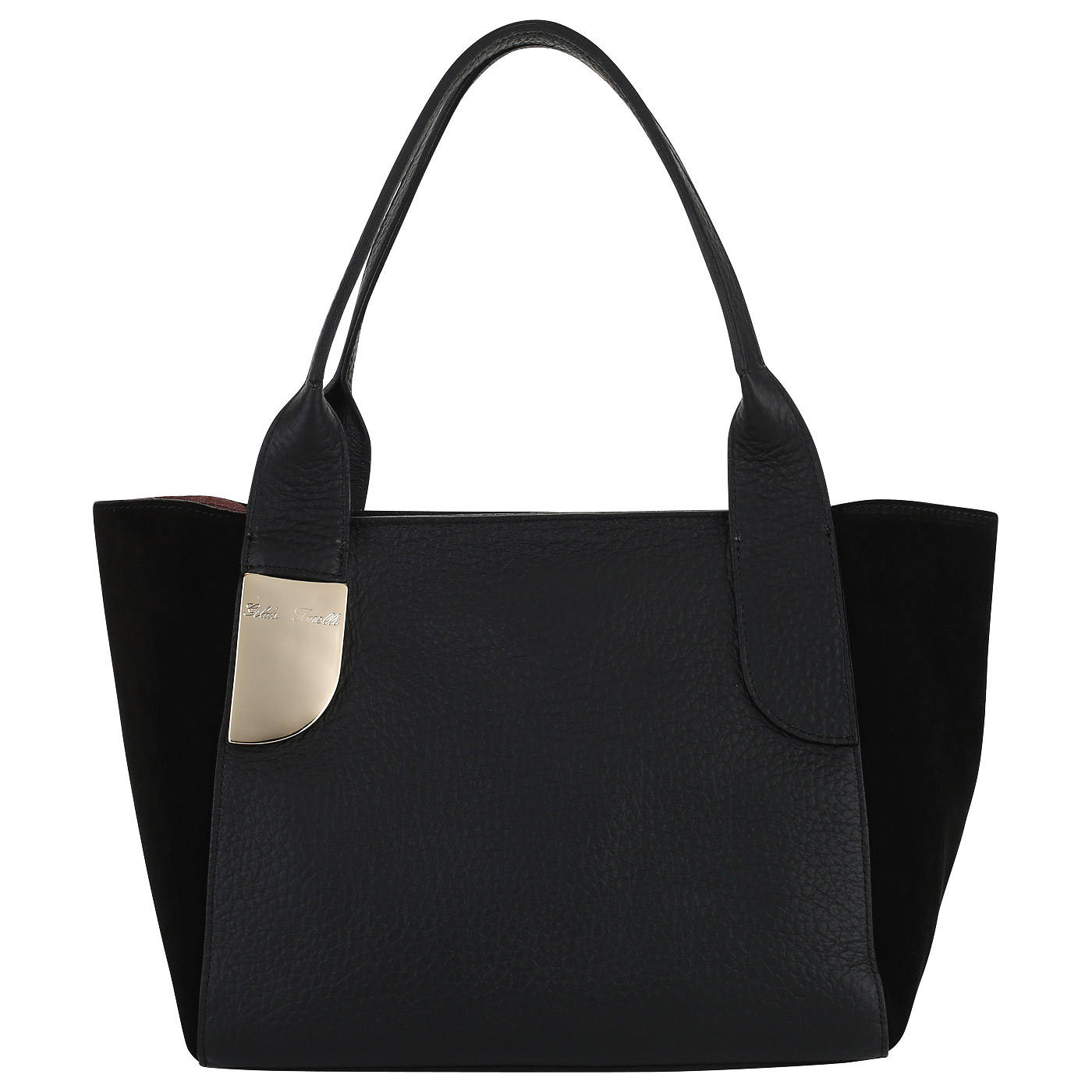 Gilda Tonelli Черная комбинированная сумка