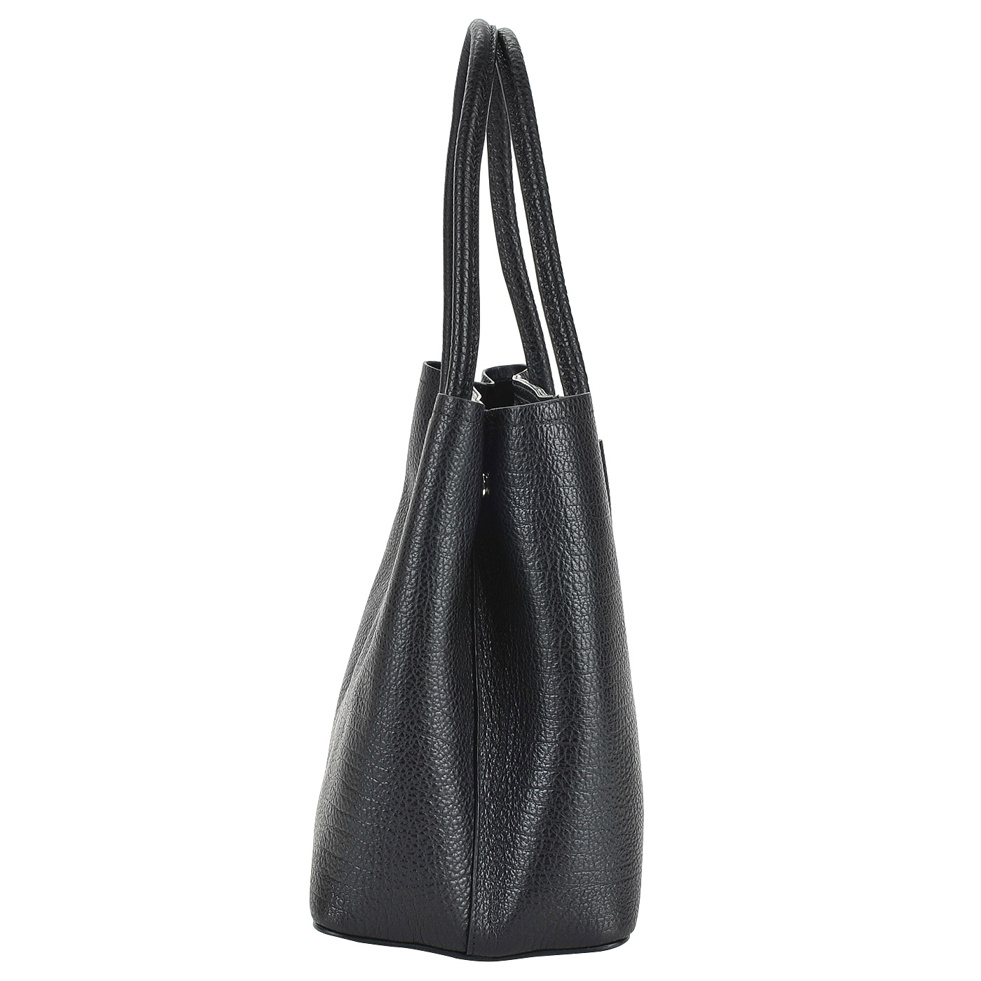 Вместительная черная сумка из натуральной кожи Sara Burglar New Cherie baby