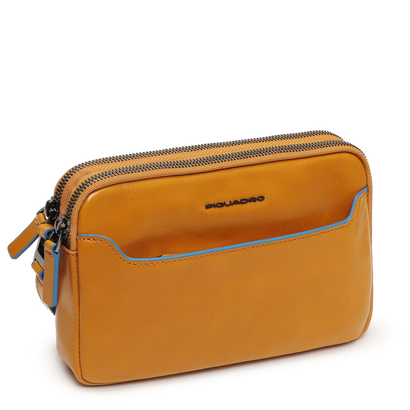 Кожаная визитка Piquadro Blue square