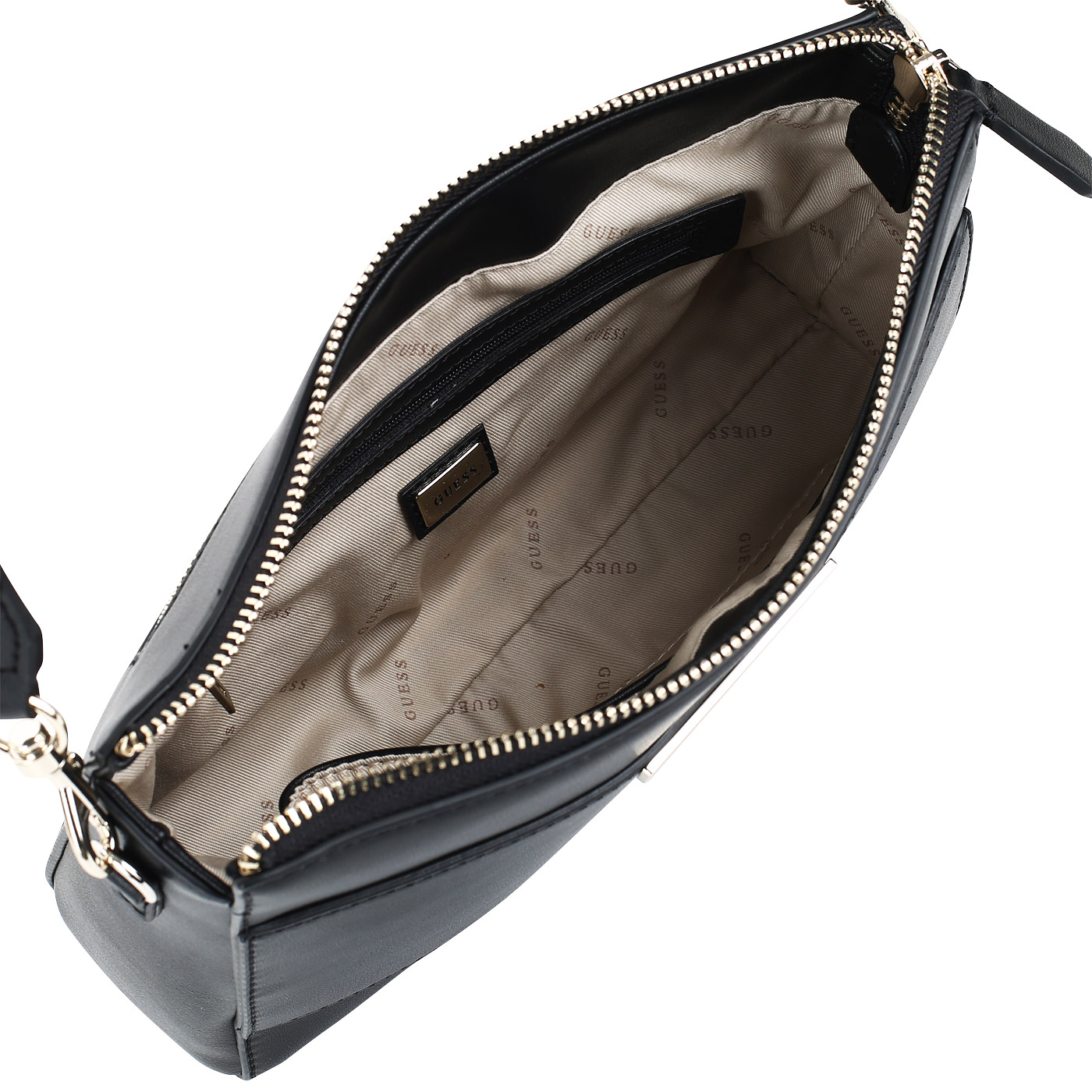 Черная женская сумочка со съемным плечевым ремешком Guess Anuka