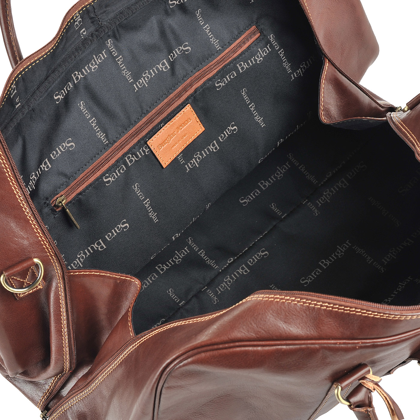 Кожаная дорожная сумка со съемным плечевым ремешком Sara Burglar Takis