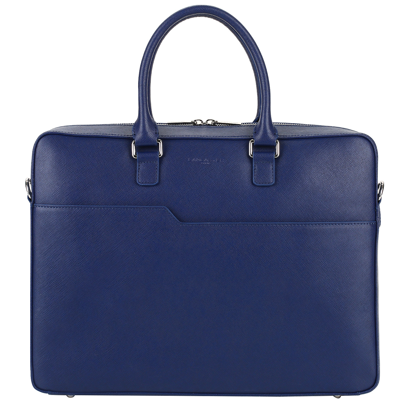 Lancaster Мужская деловая сумка из синего сафьяна