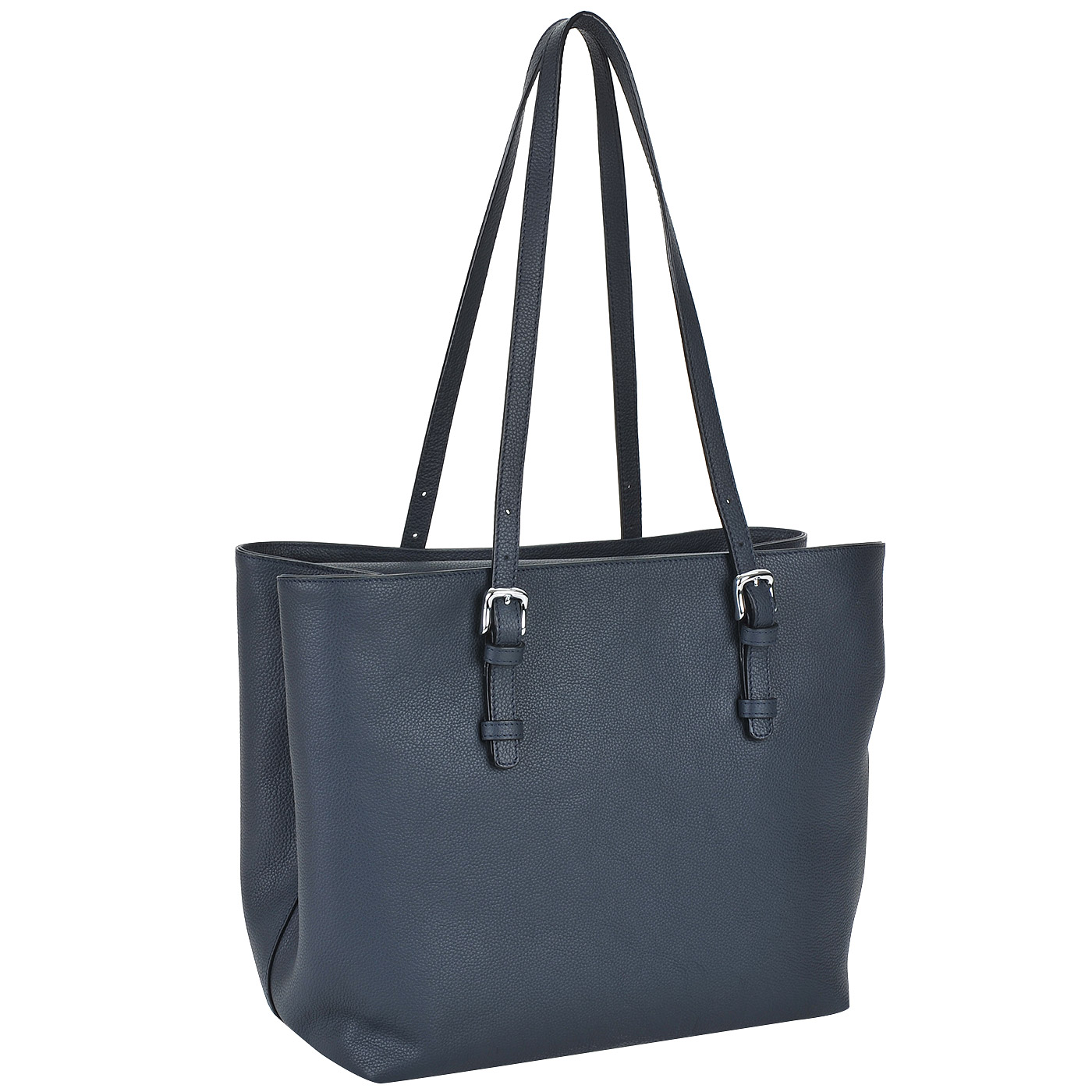 Женская сумка из натуральной кожи синего цвета Aurelli 