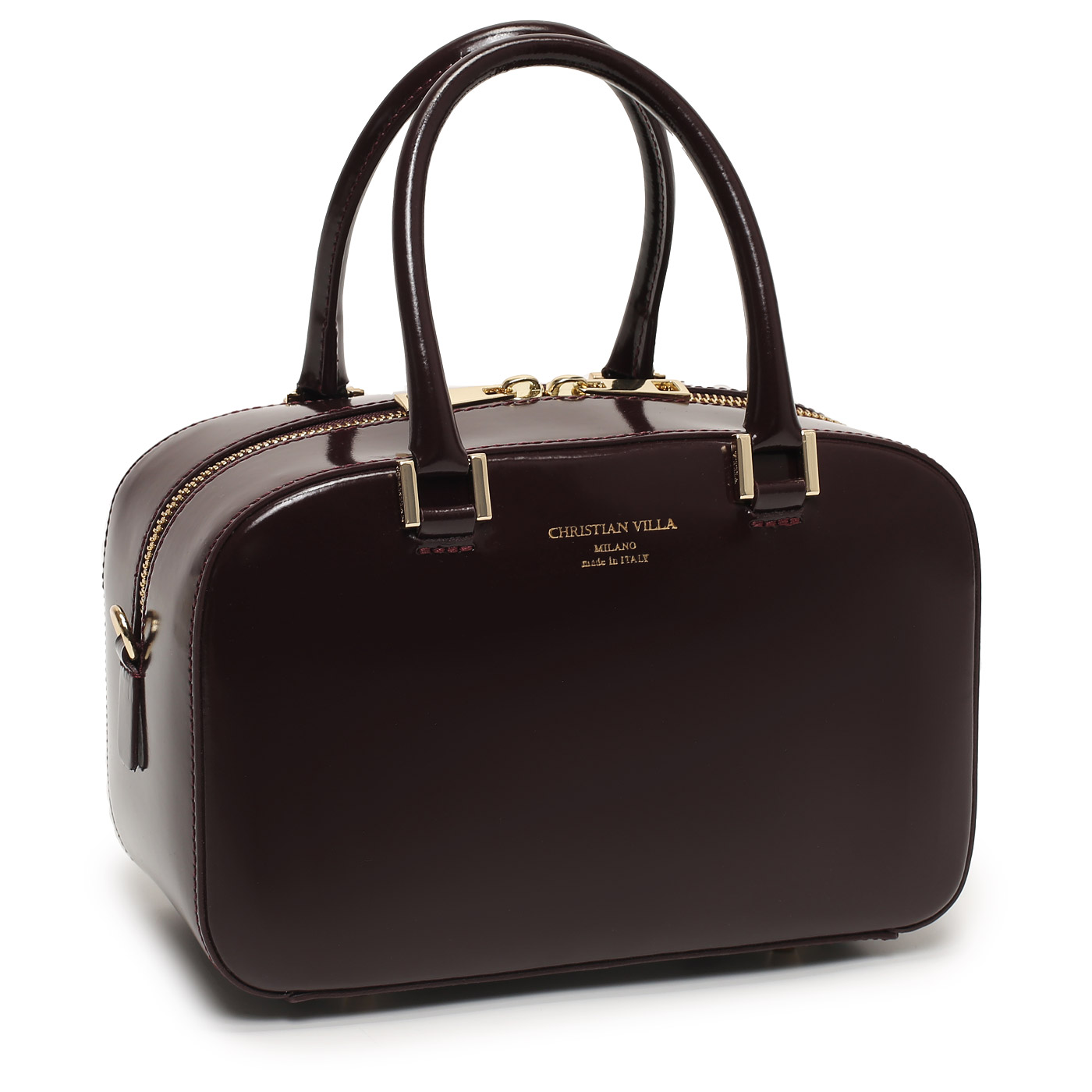 Глянцевая сумка Christian Villa Vitello Specchio