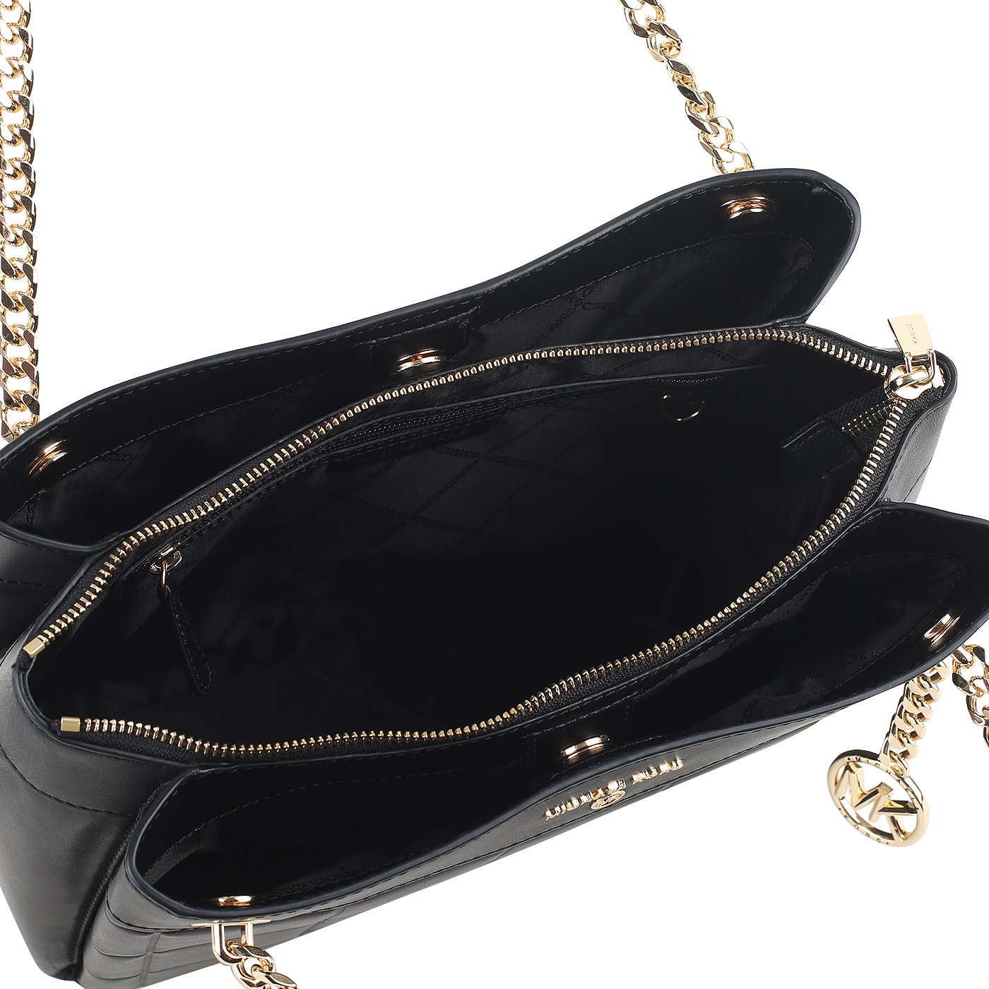 Кожаная сумка с ручками-цепочками Michael Kors Susan