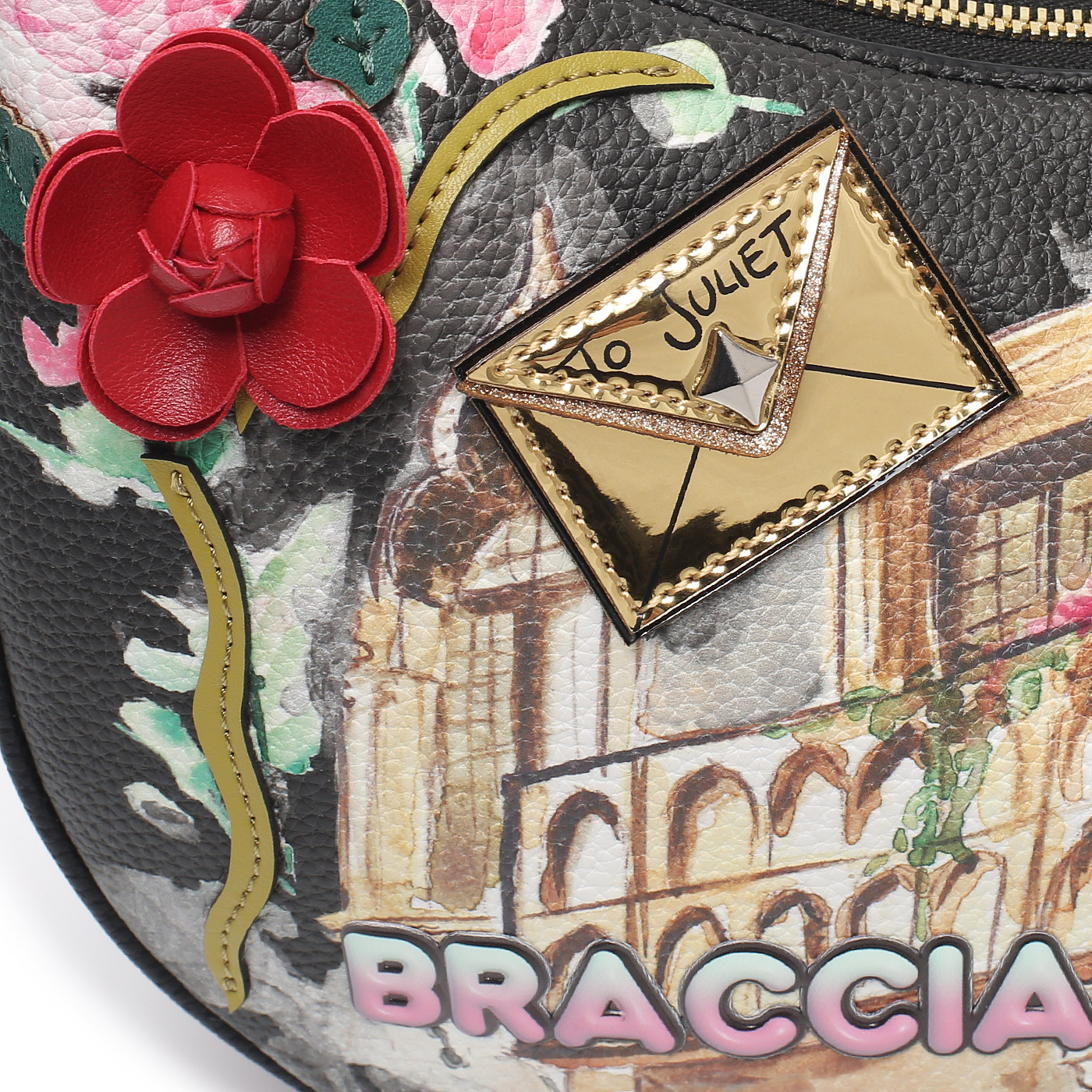 Сумка с ручкой Braccialini Cartoline