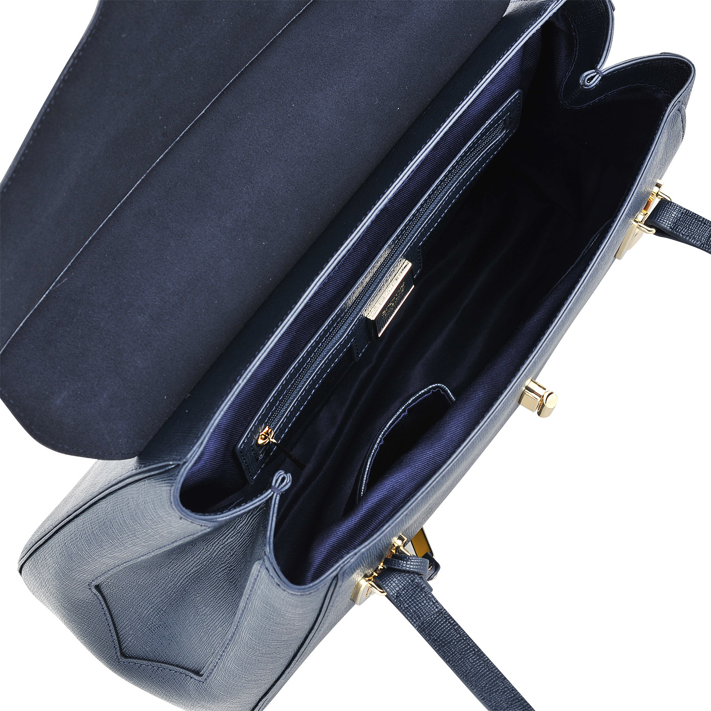 Вместительная сумка из сафьяновой кожи с длинными ручками Cromia Mina
