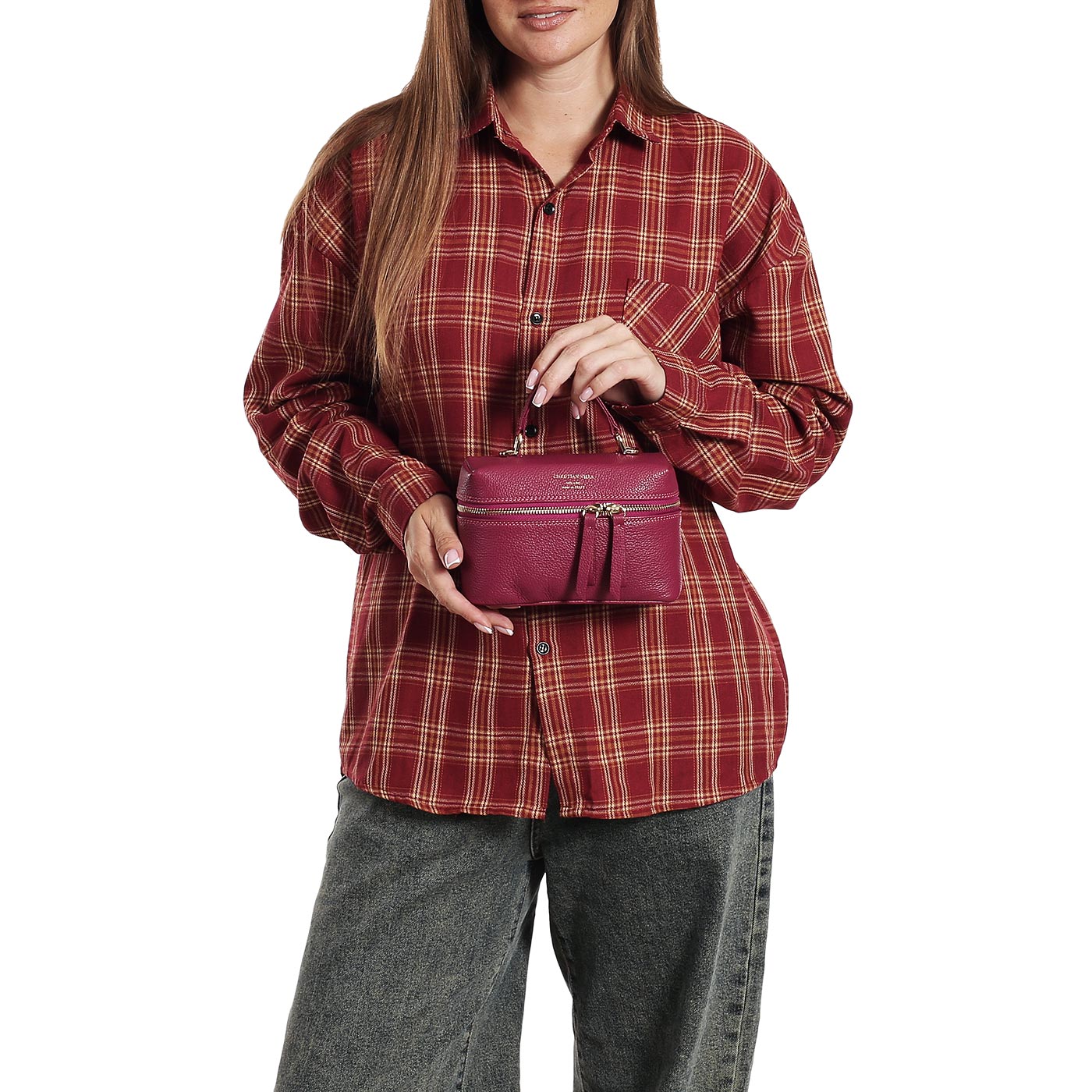 Кожаная сумка Christian Villa Peggy