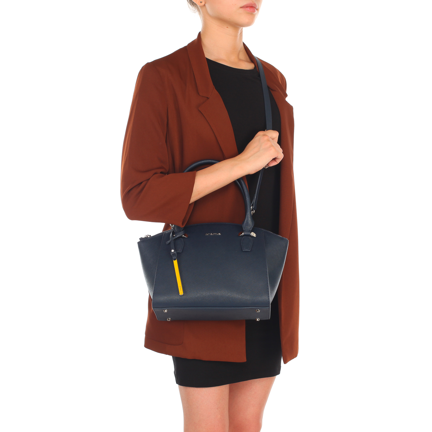 Женская сумочка из сафьяновой кожи с плечевым ремешком Cromia Perla