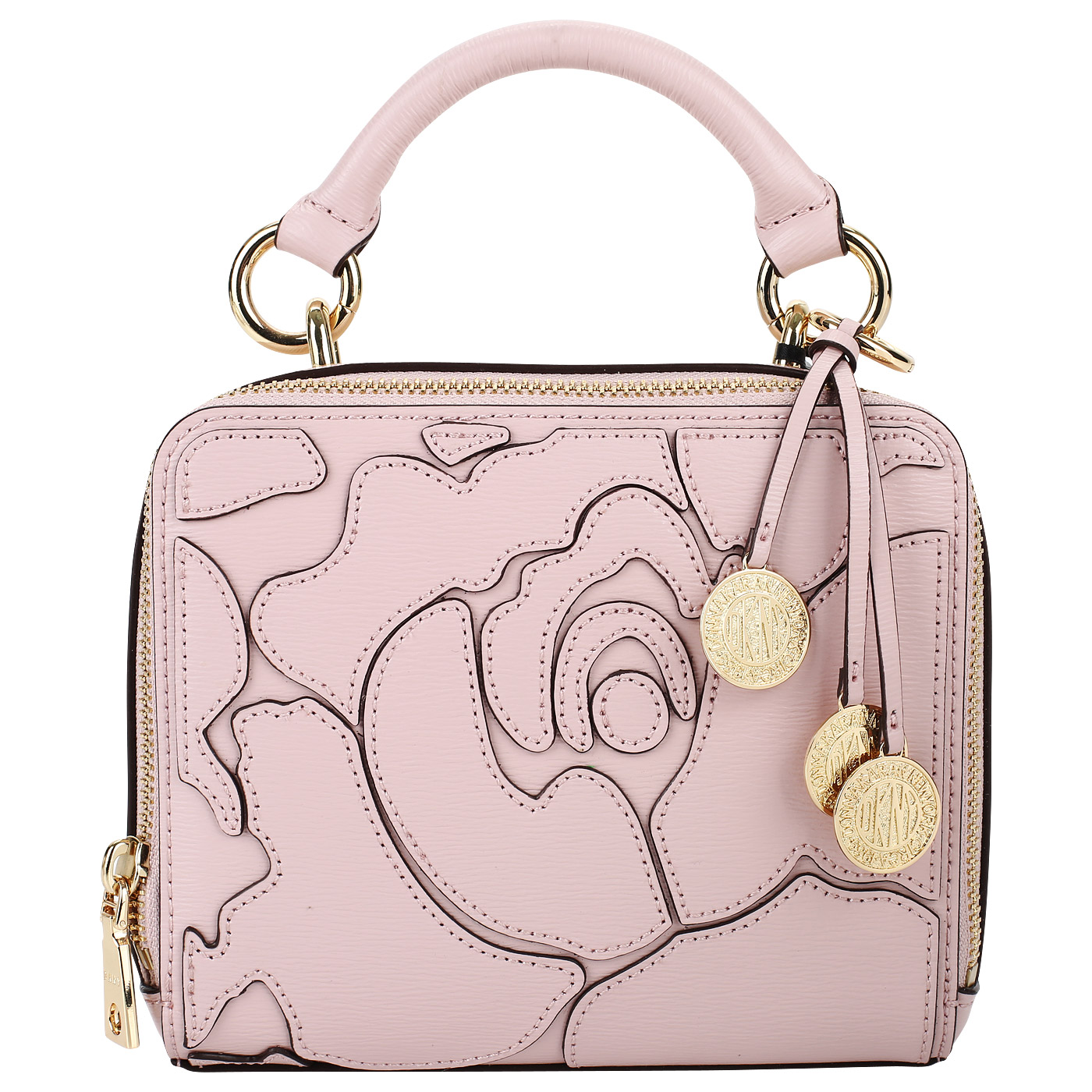 DKNY Розовая кожаная сумочка