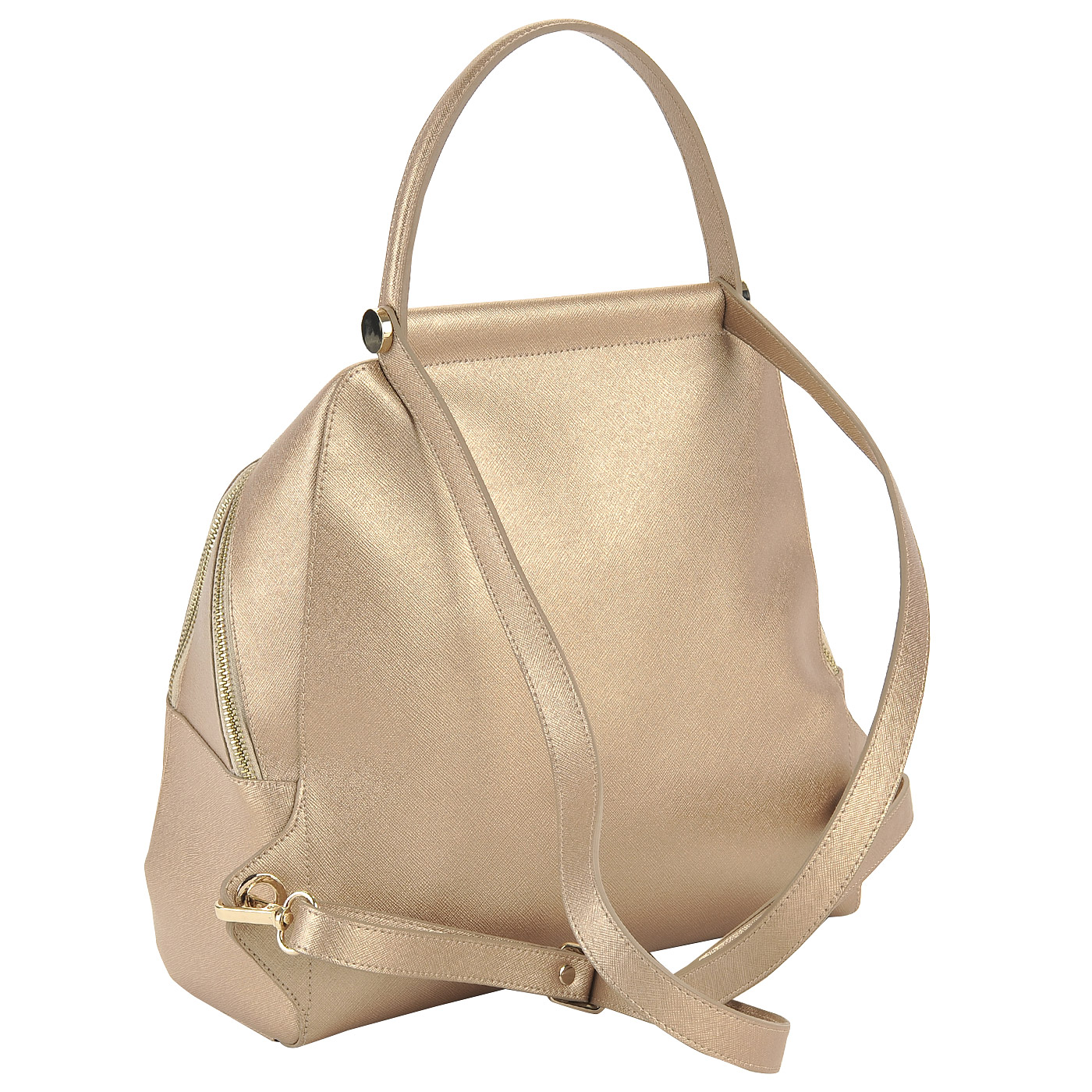 Вместительный женский рюкзак из натуральной сафьяновой кожи Aurelli 