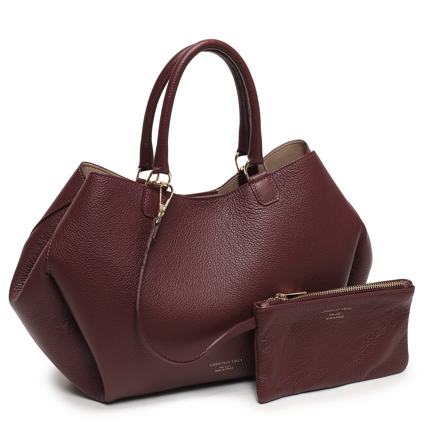 Кожаная сумка Christian Villa Peggy