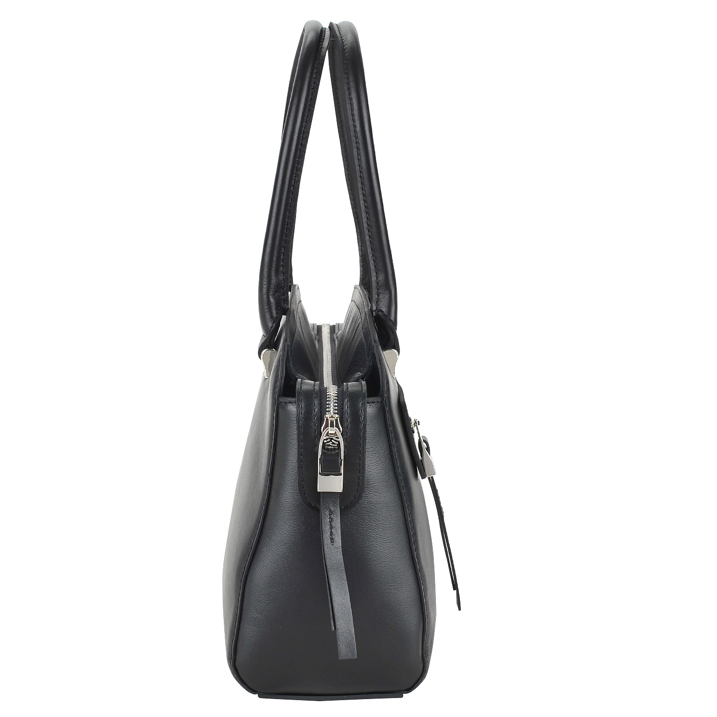 Женская кожаная сумочка черного цвета Chatte 
