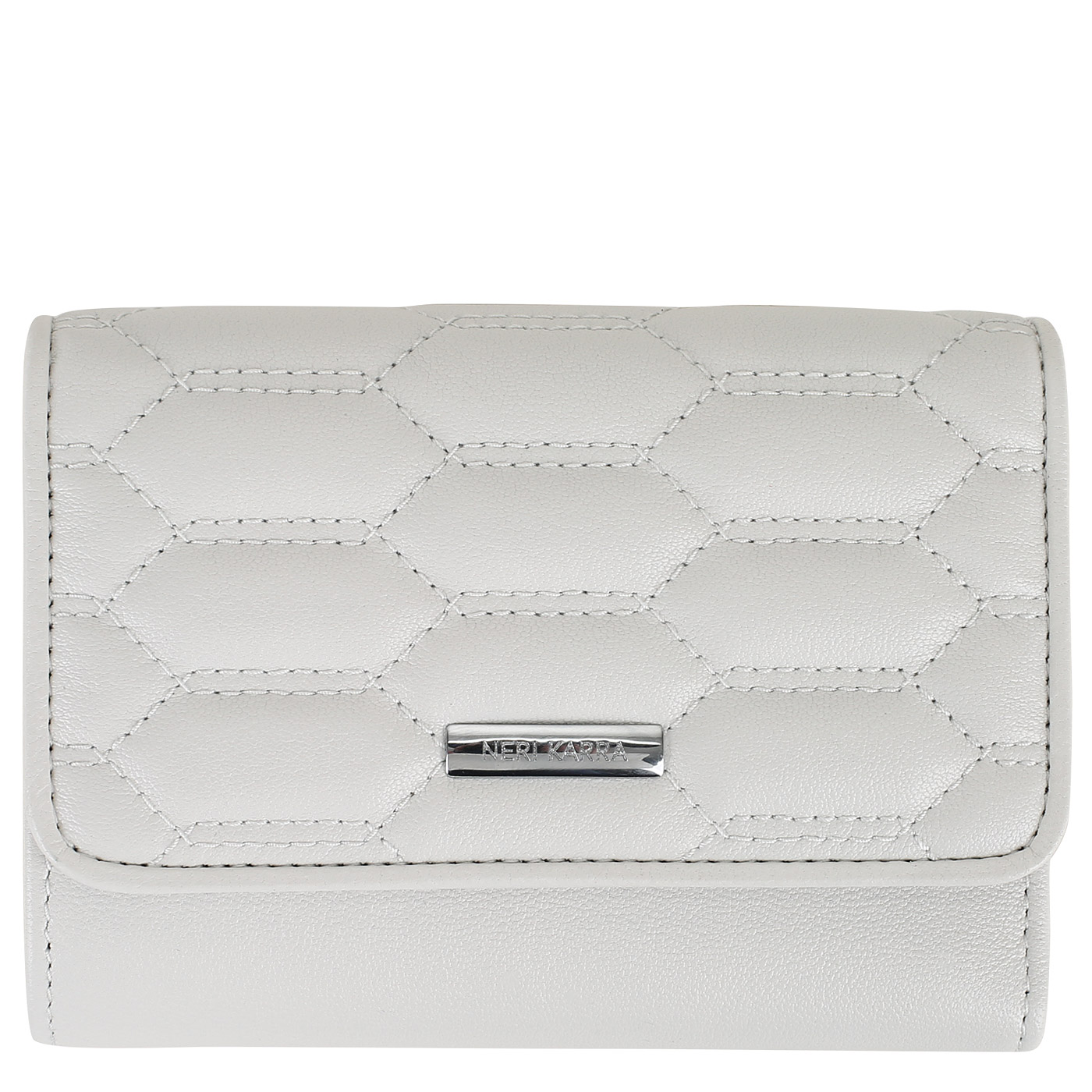 Neri Karra Стеганое портмоне на кнопке