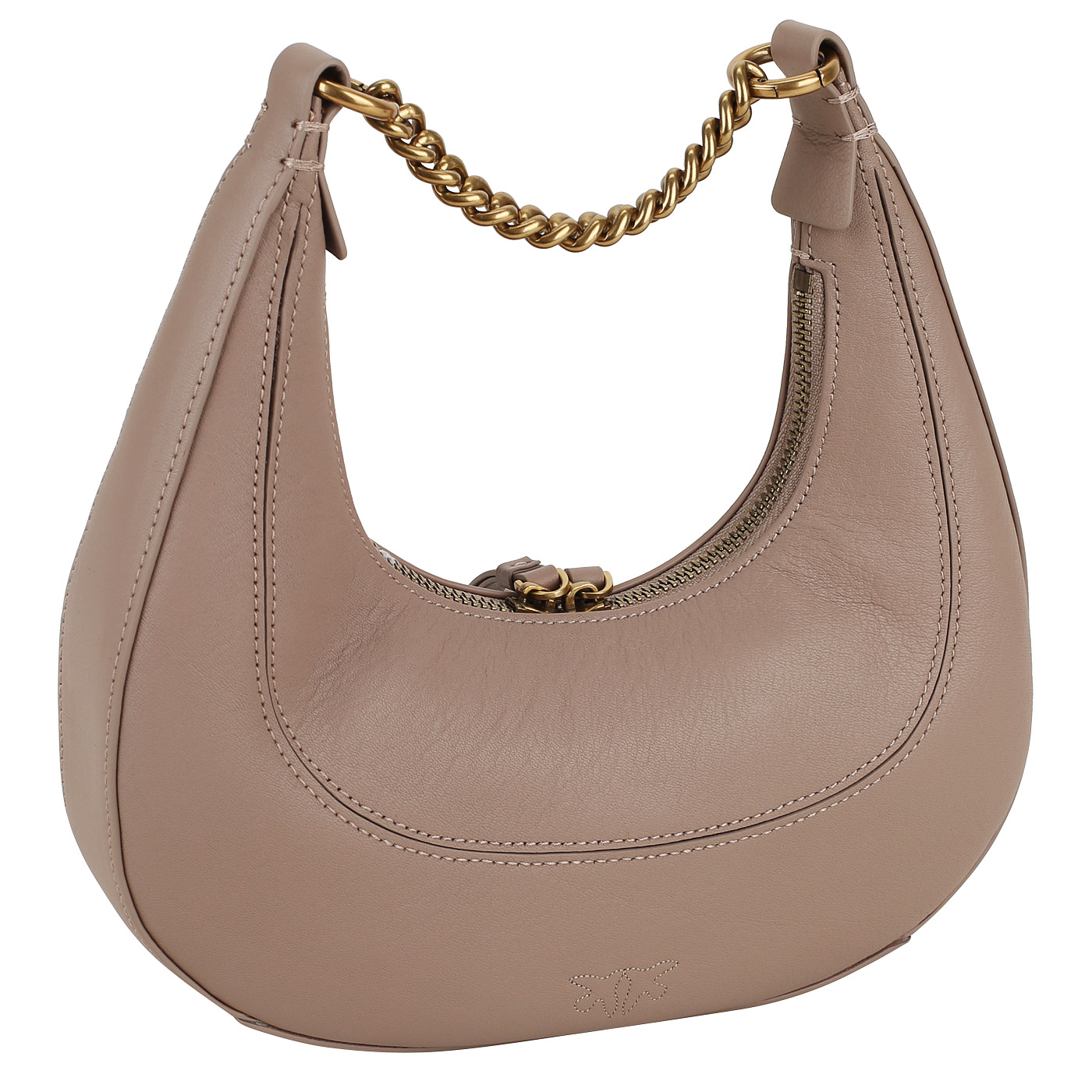 Кожаная сумка Pinko Brioche