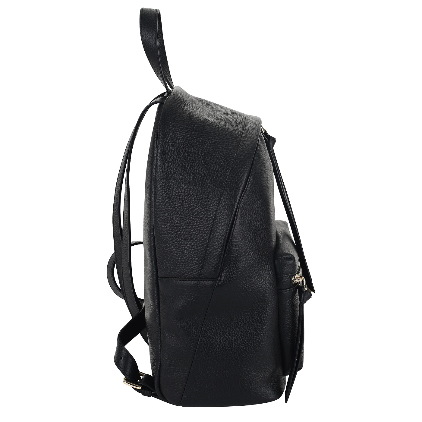 Чёрный кожаный рюкзак Aurelli Soft