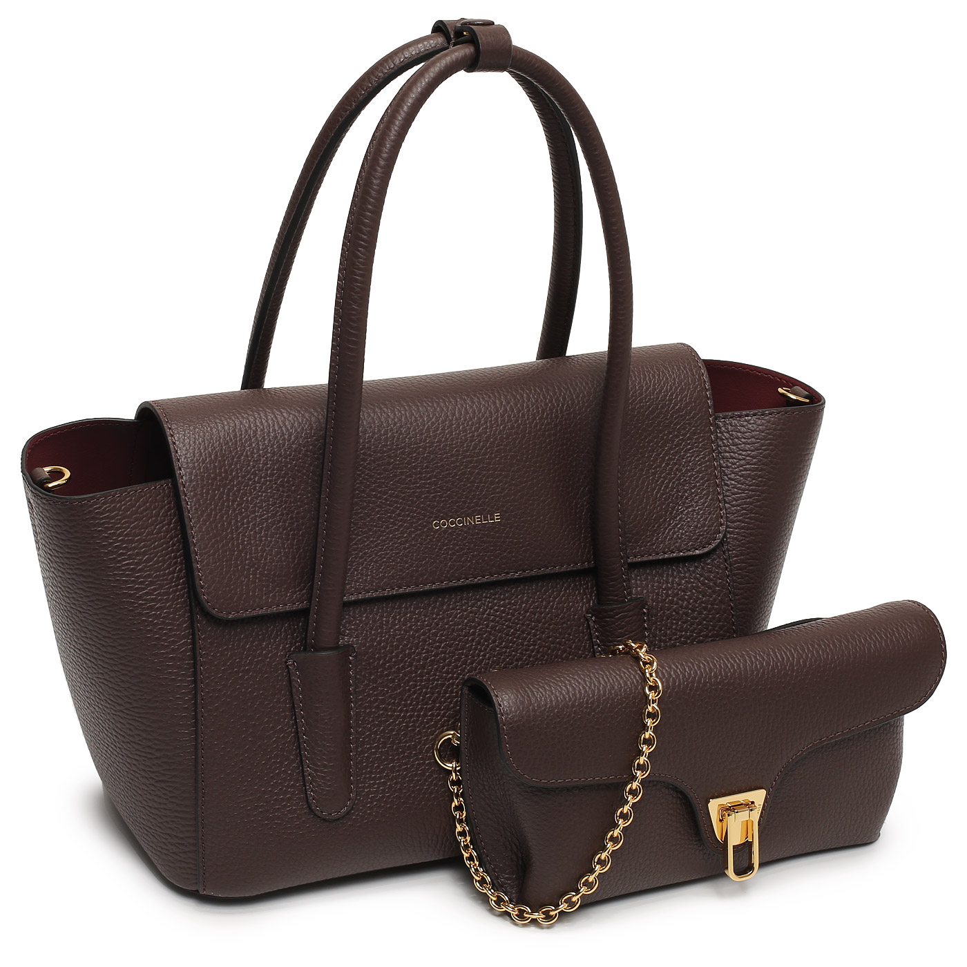 Кожаная сумка Coccinelle Double Beat