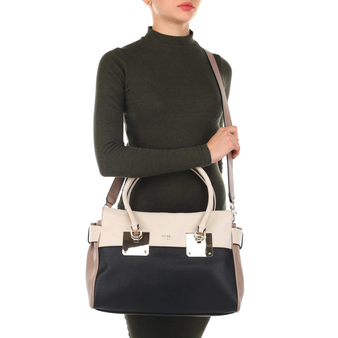 Женская вместительная сумка с плечевым ремешком Guess Luma