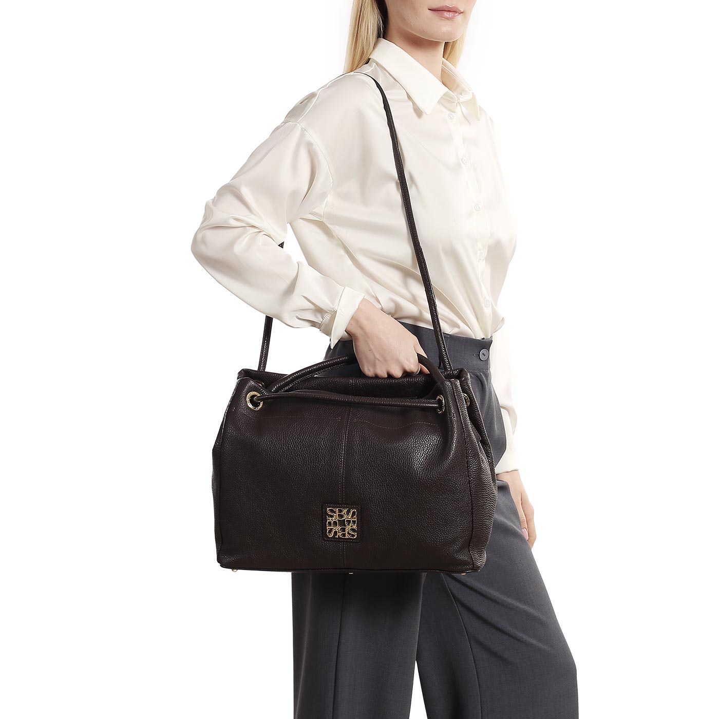 Кожаная сумка Sara Burglar Meghan Dollaro