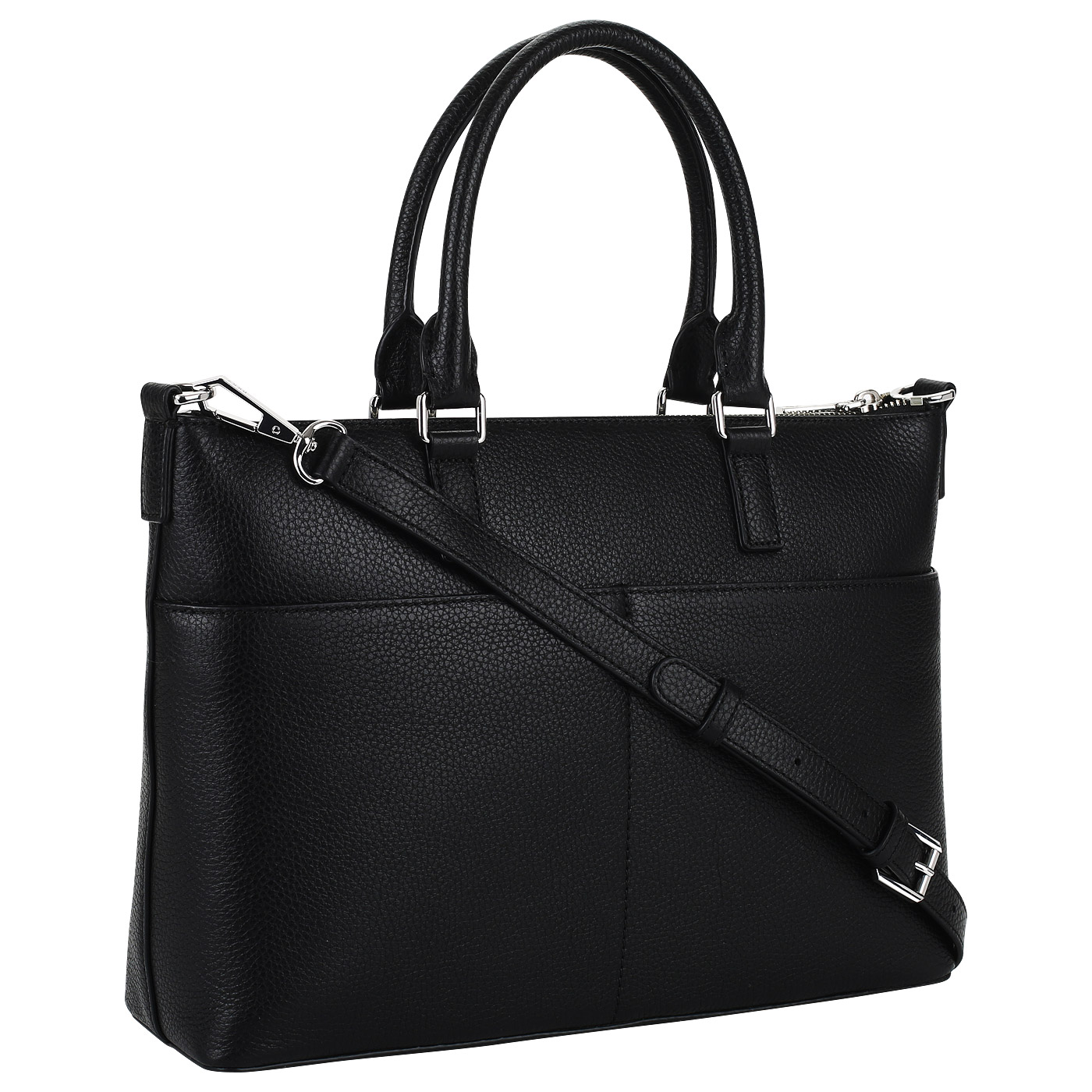 Кожаная сумка на молнии DKNY Commuter