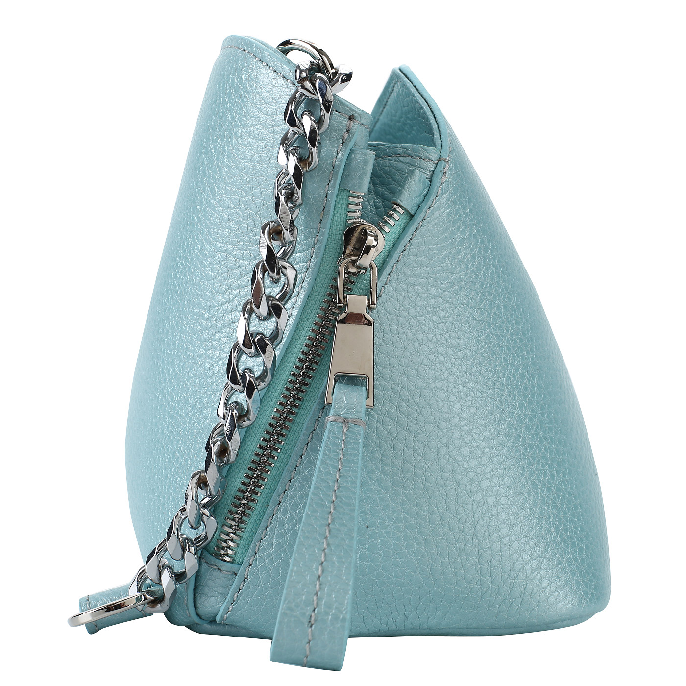 Женская сумочка из голубой кожи Chatte 