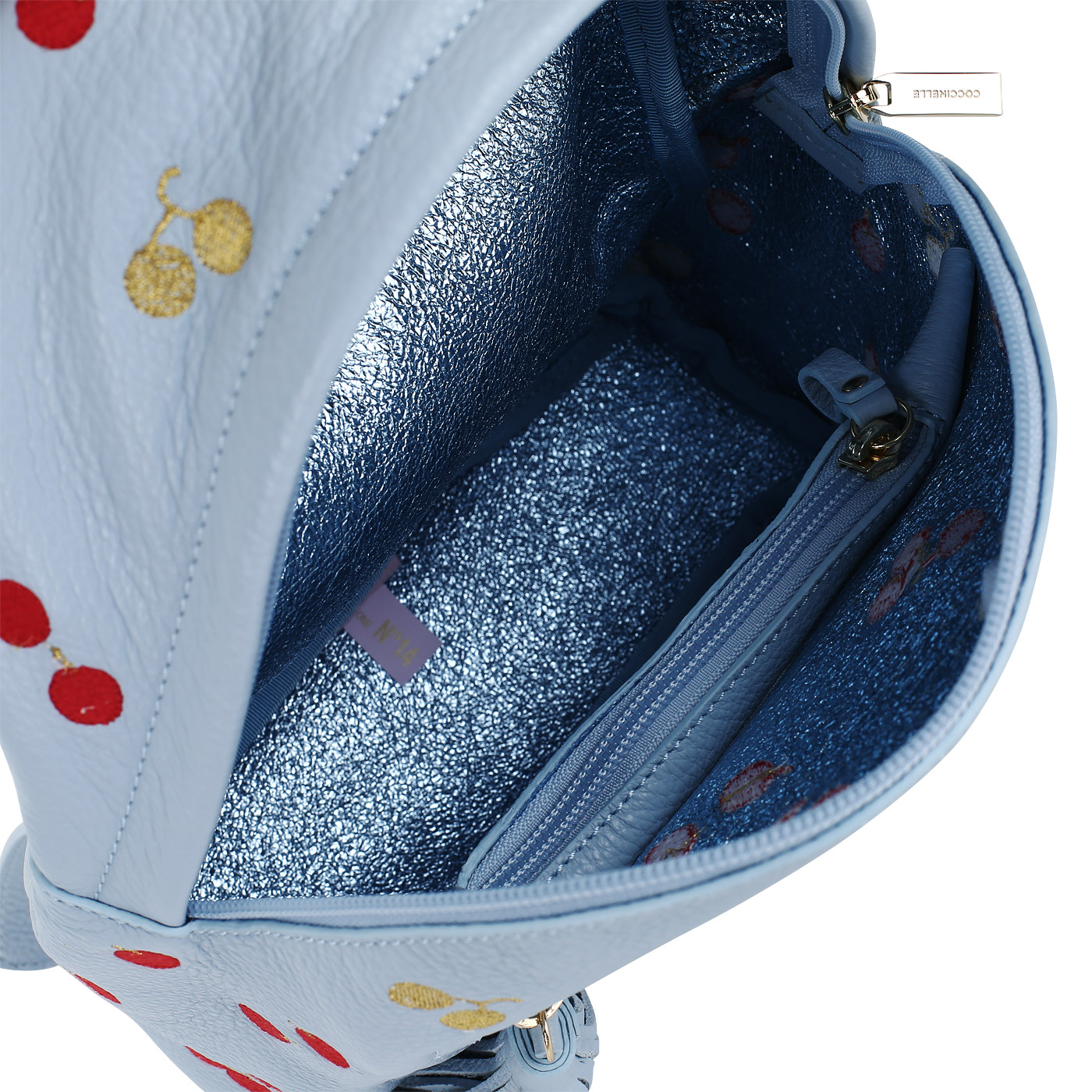 Кожаный рюкзачок Coccinelle Leonie embroidery