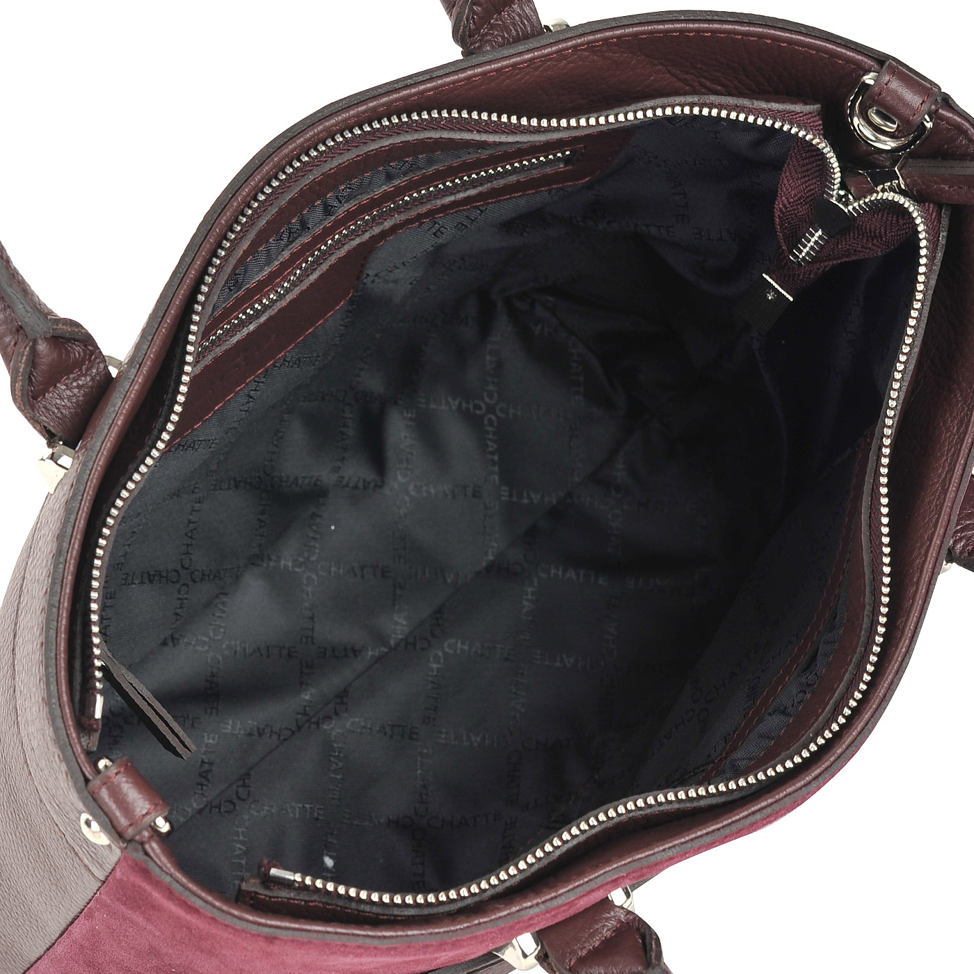 Женская сумка из натуральной кожи и замши Chatte 