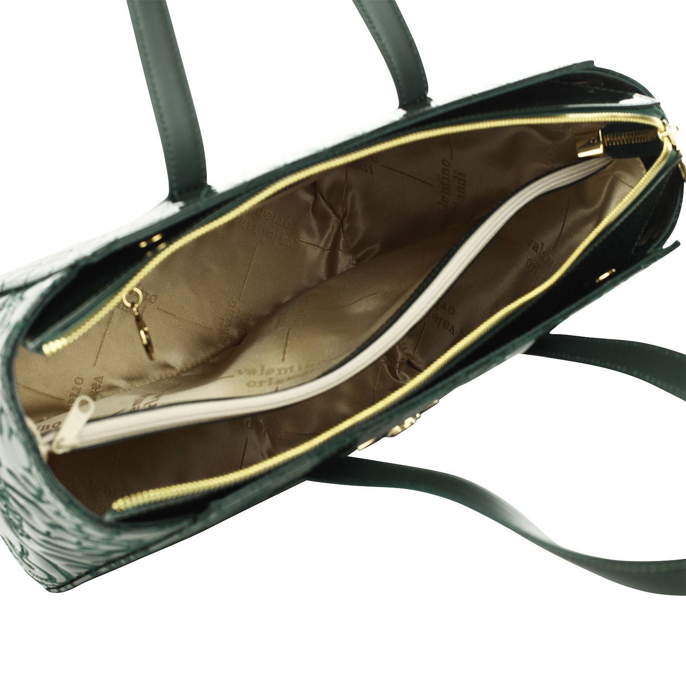 Кожаная сумка с вышивкой Valentino Orlandi Soraya