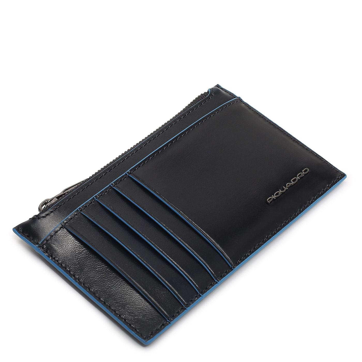 Кожаная визитница Piquadro Blue square