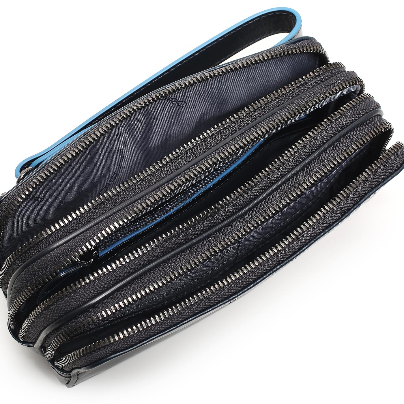 Кожаная визитка Piquadro Blue square