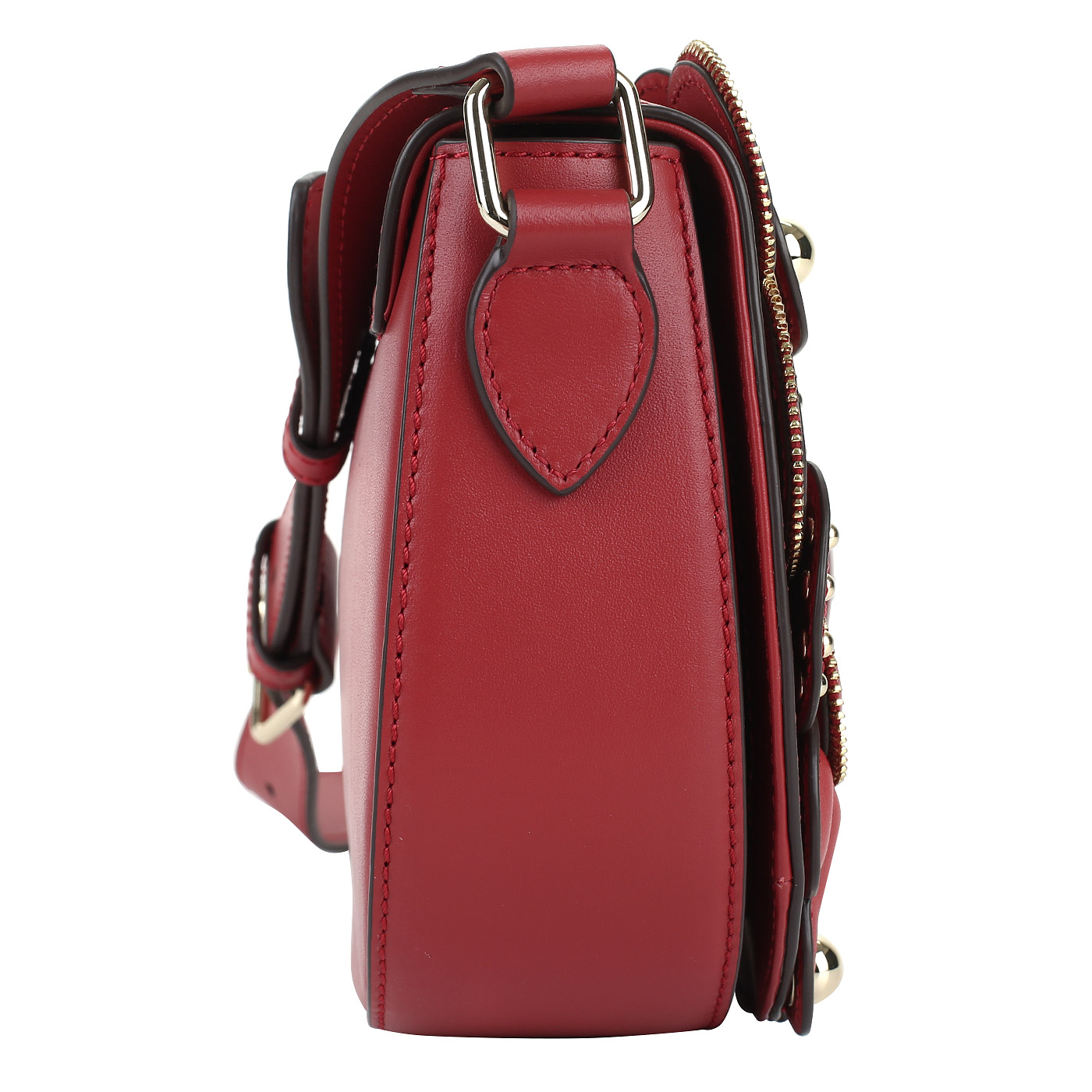 Женская сумочка с декором Love Moschino Heart Rouge