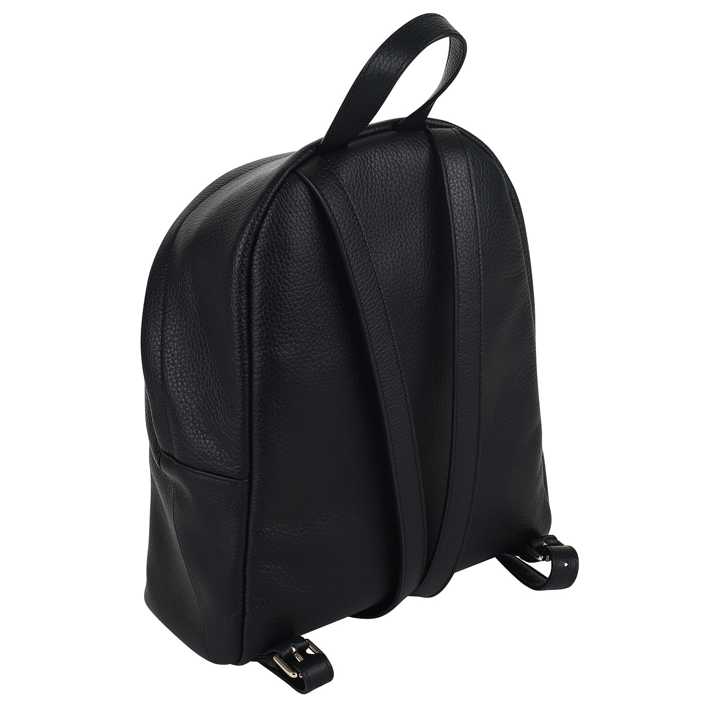 Чёрный кожаный рюкзак Aurelli Soft