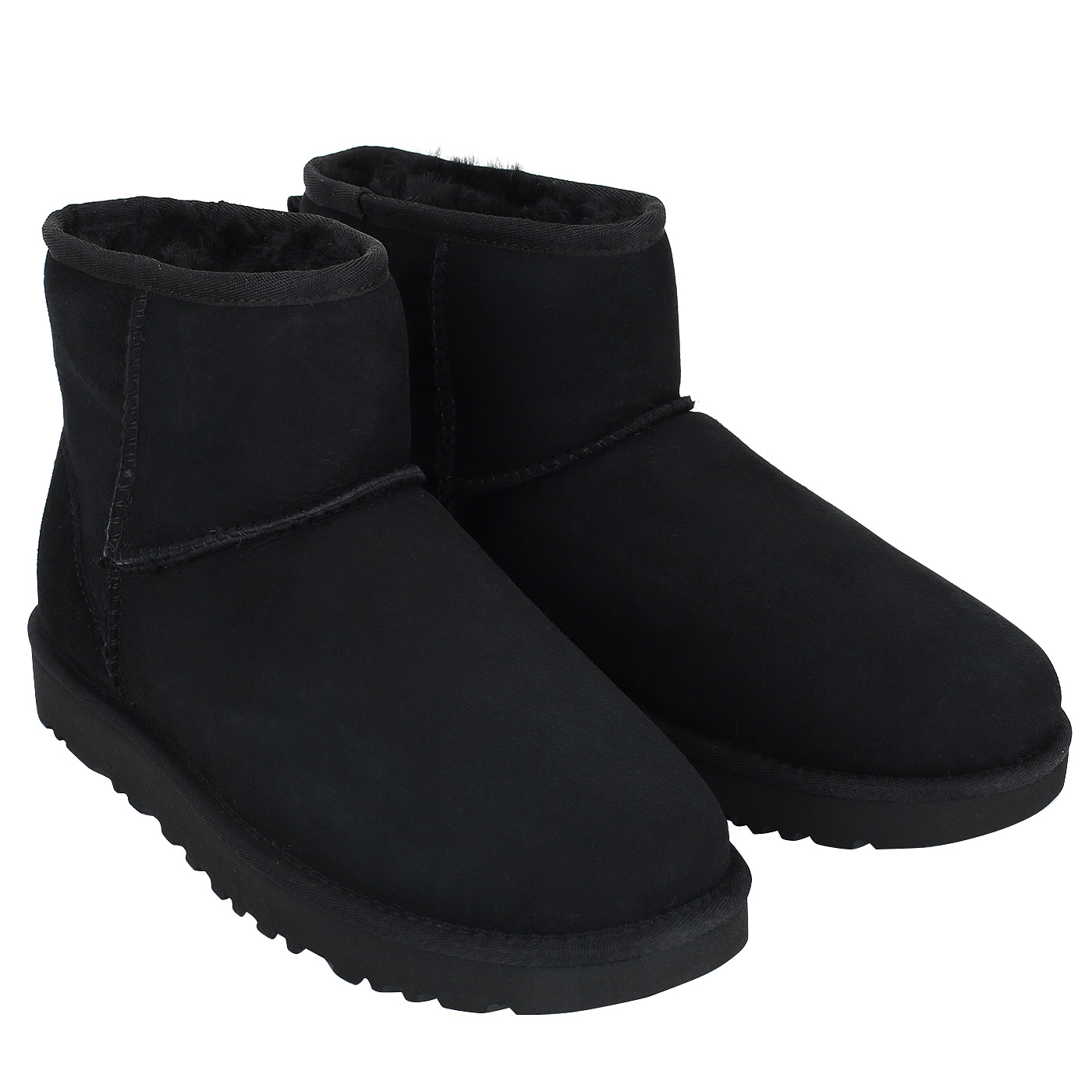Черные замшевые угги UGG Classic Mini II