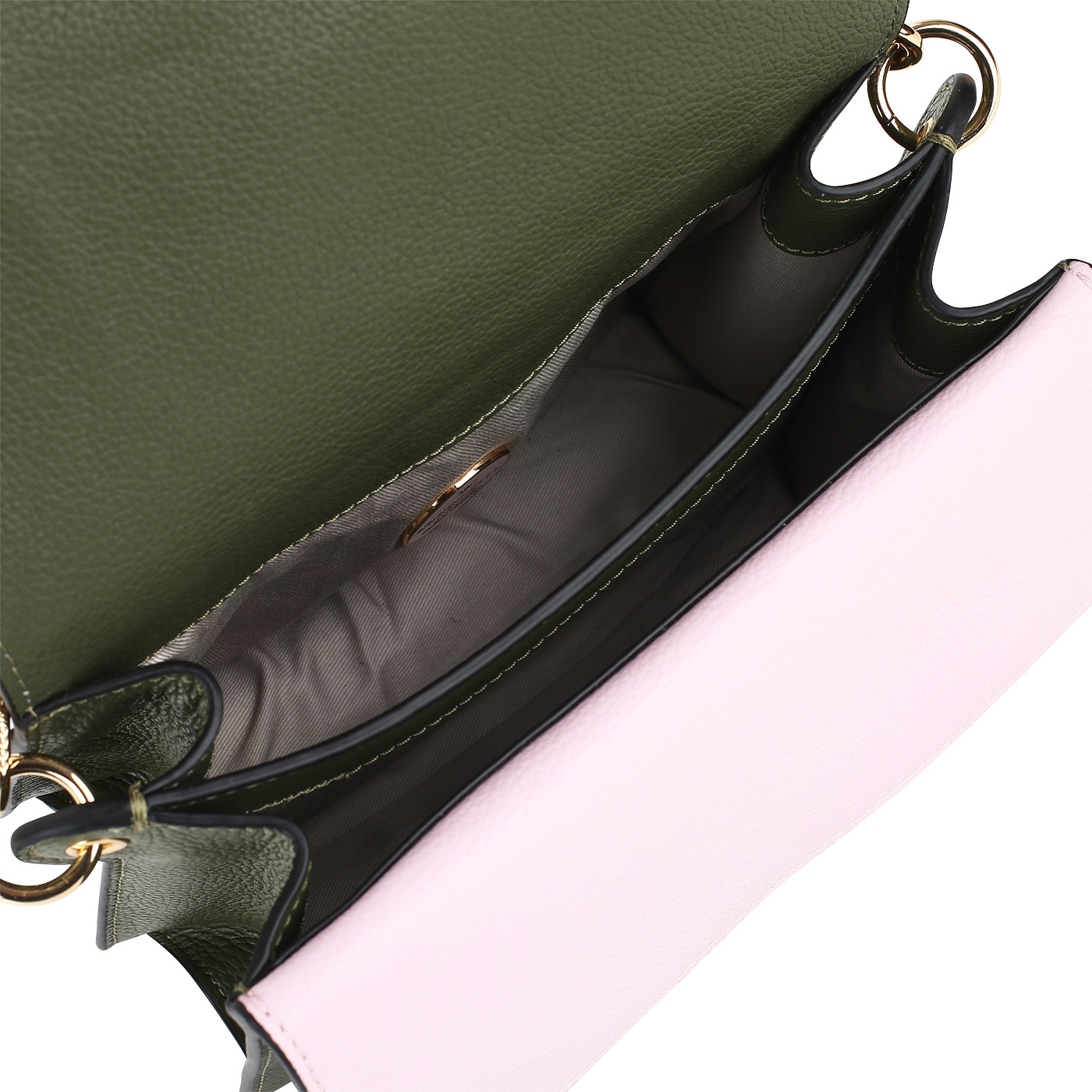Кожаная сумочка с двумя отделами Coccinelle Ambrine soft