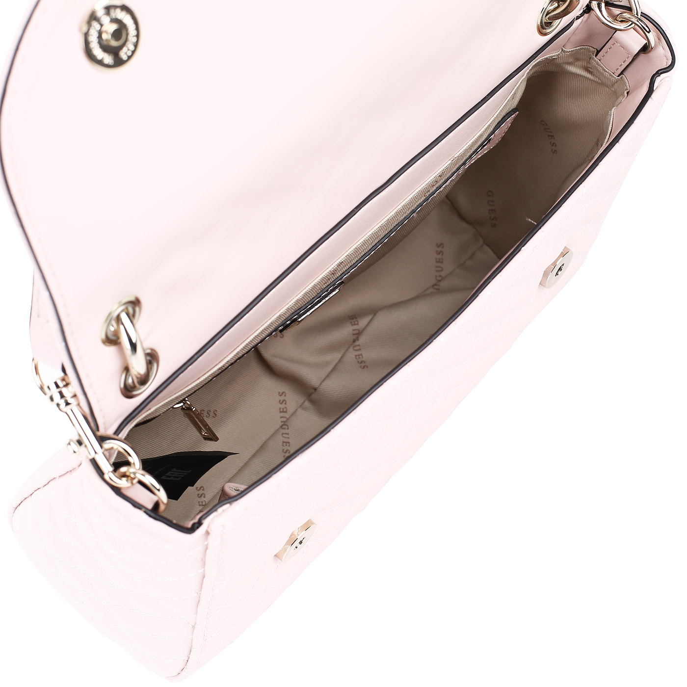 Женская стеганая сумочка с плечевым ремешком Guess G Lux