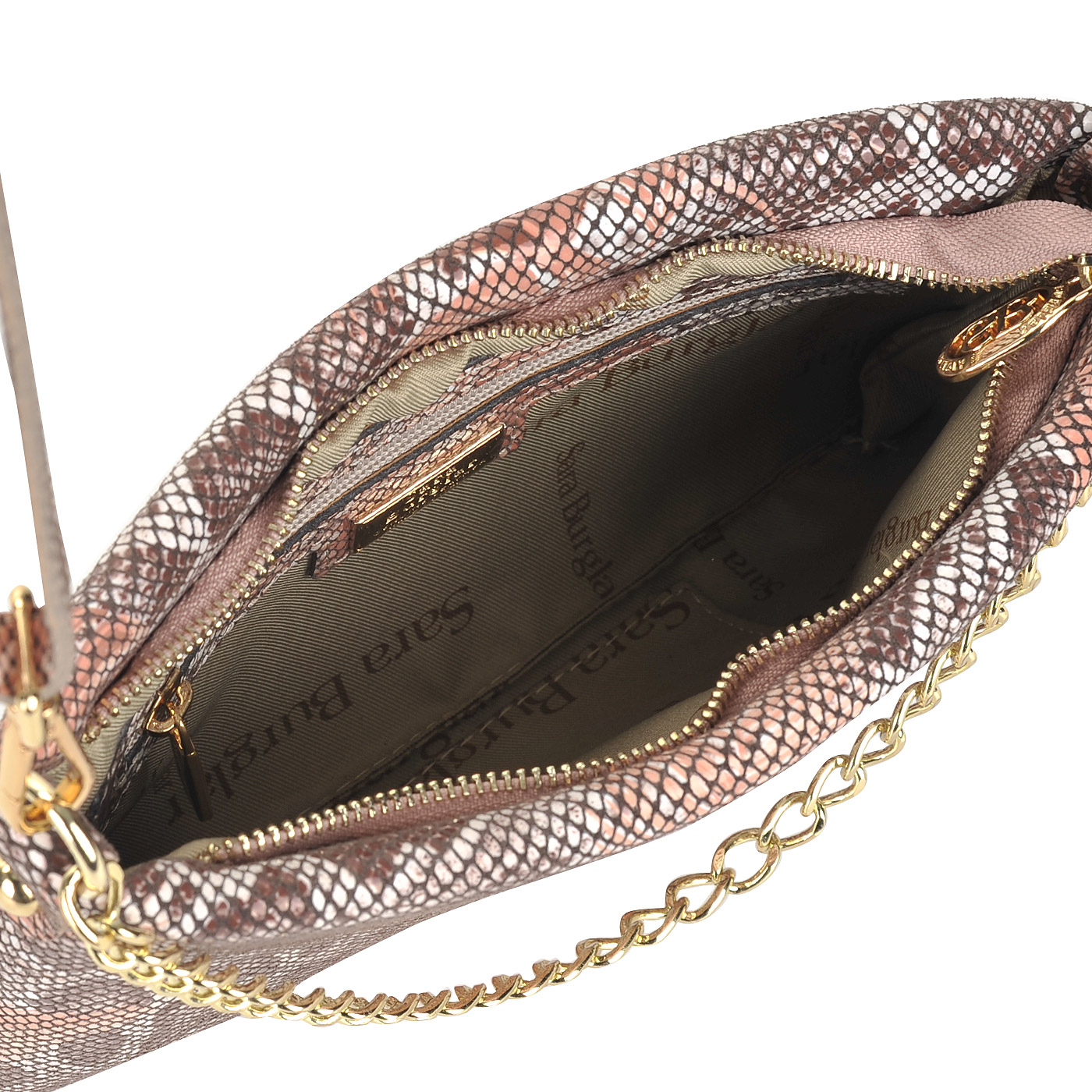 Женская сумочка с отделкой под кожу питона Sara Burglar Ariel tropic