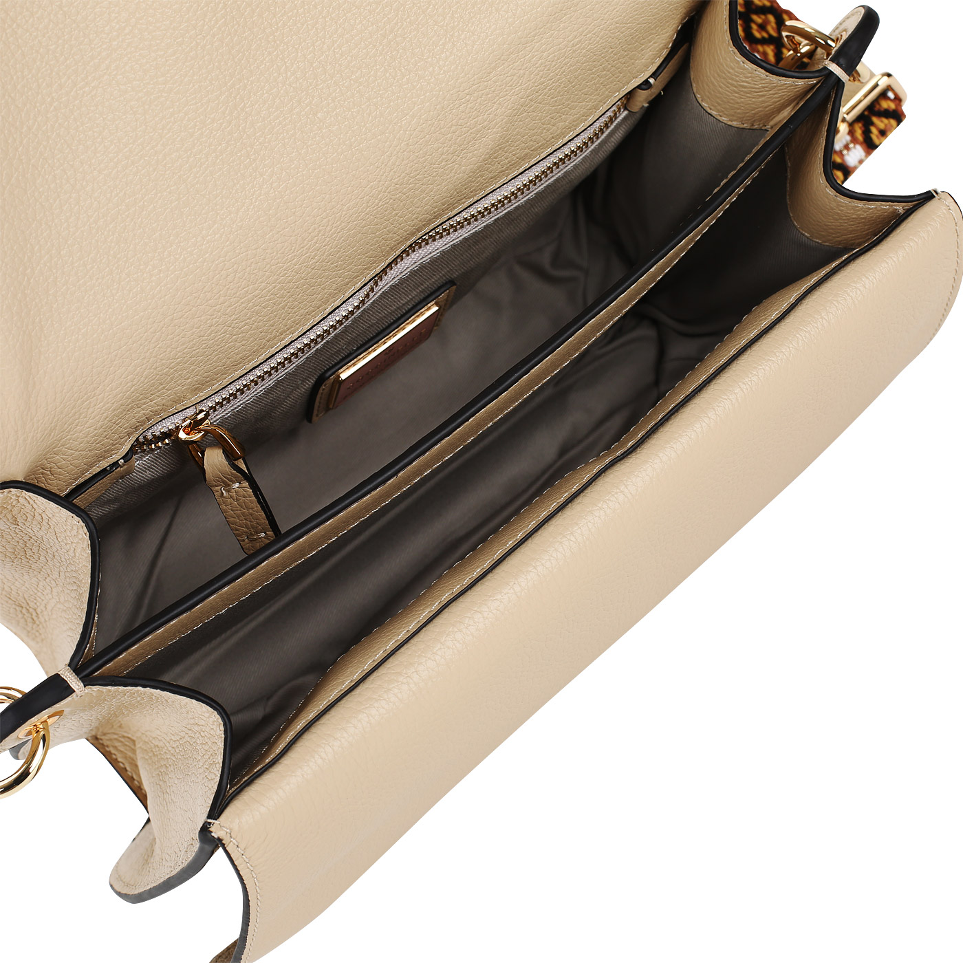 Кожаная сумка со съемным ремешком Coccinelle Ambrine soft