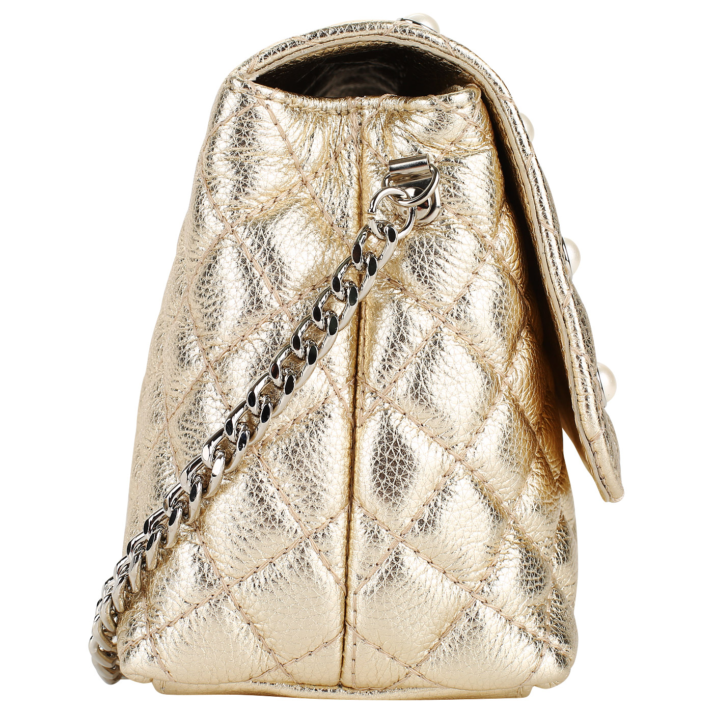 Женская кожаная сумочка с откидным клапаном Marina Creazioni 