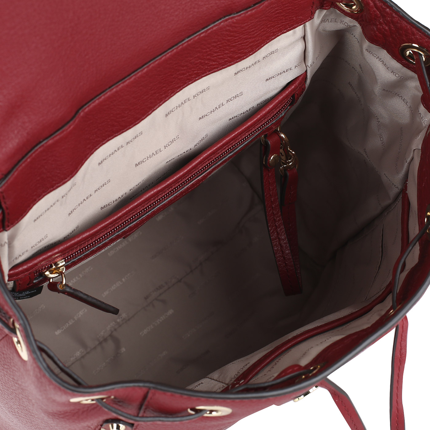 Кожаный вместительный рюкзак Michael Kors Evie