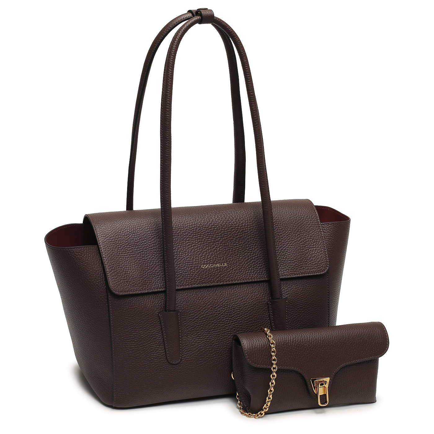 Кожаная сумка Coccinelle Double Beat