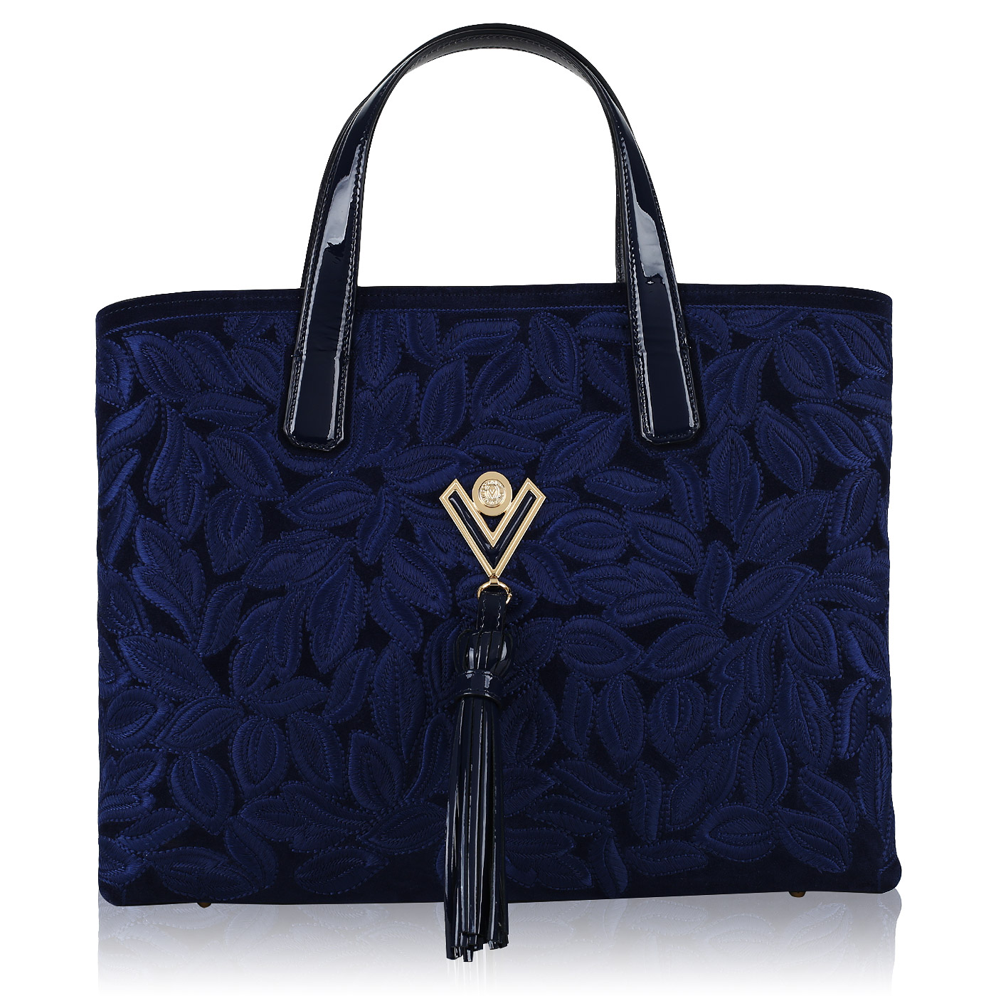 Valentino Orlandi Комбинированная сумка с вышивкой
