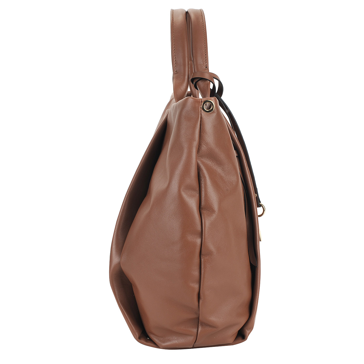 Вместительная женская сумка из натуральной кожи Ripani Lime