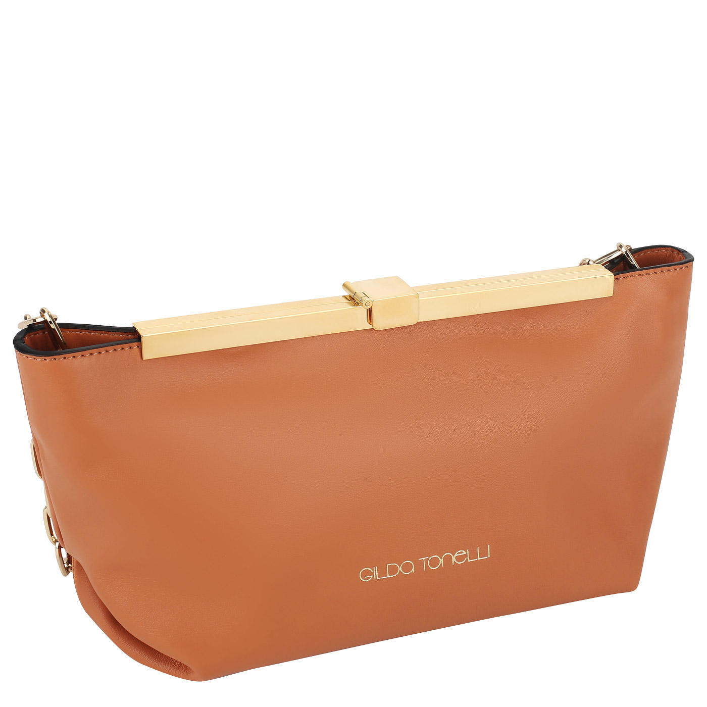 Кожаная сумка с цепочкой Gilda Tonelli Vitello