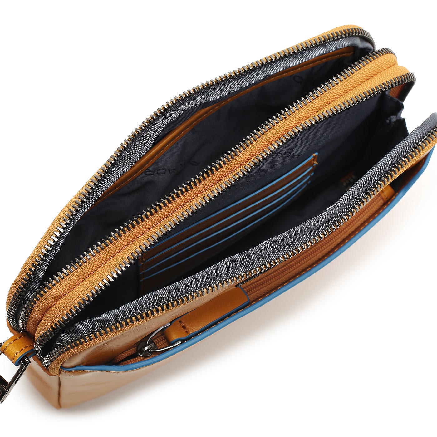 Кожаная визитка Piquadro Blue square